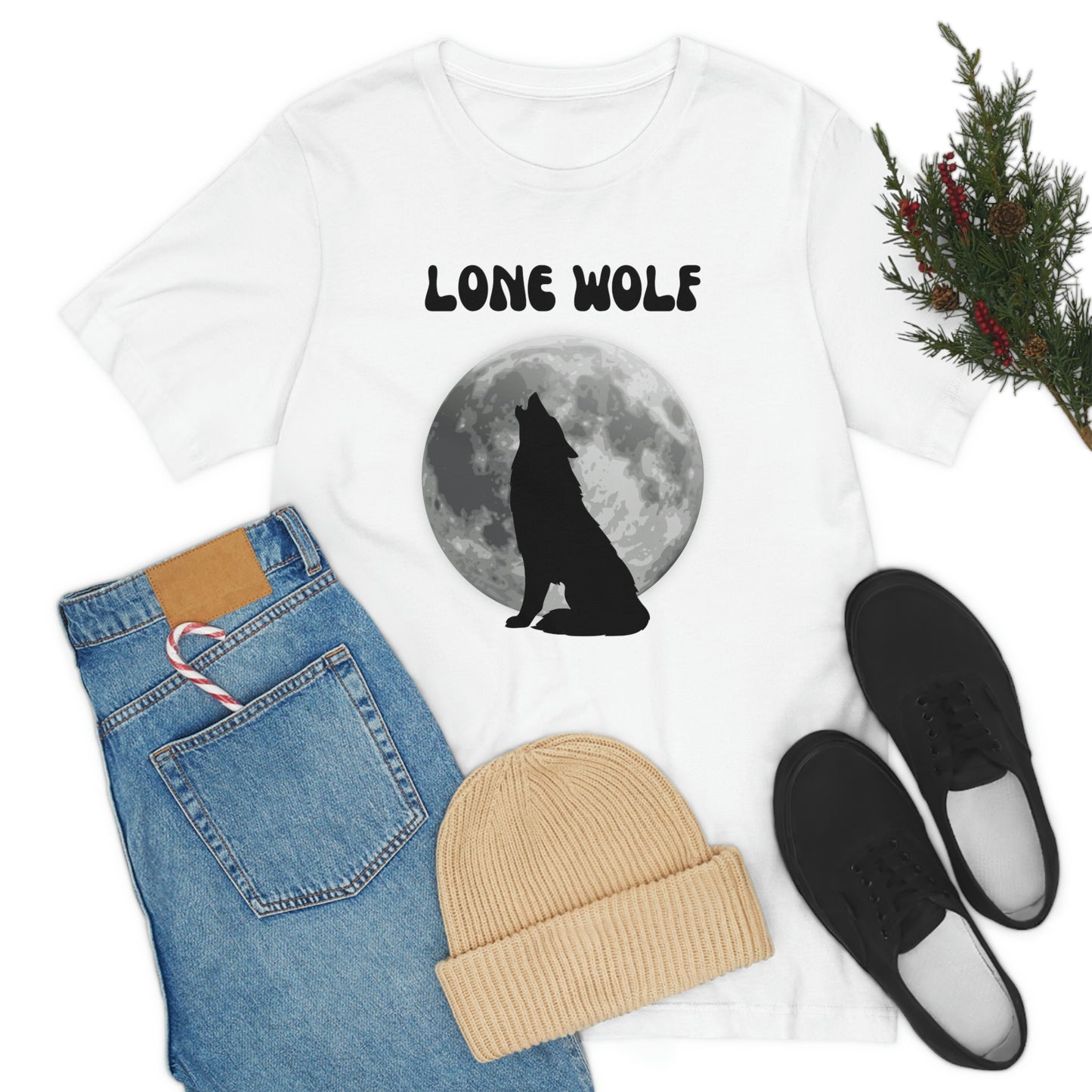 Lone Wolf T-shirt, Lone Wolf, Wolf howling, wolf, gift for man, gift for dad, nature, camping, outdoors