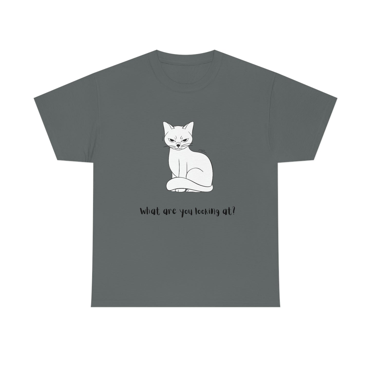 What Are You Looking At? Angry Cat T-Shirt