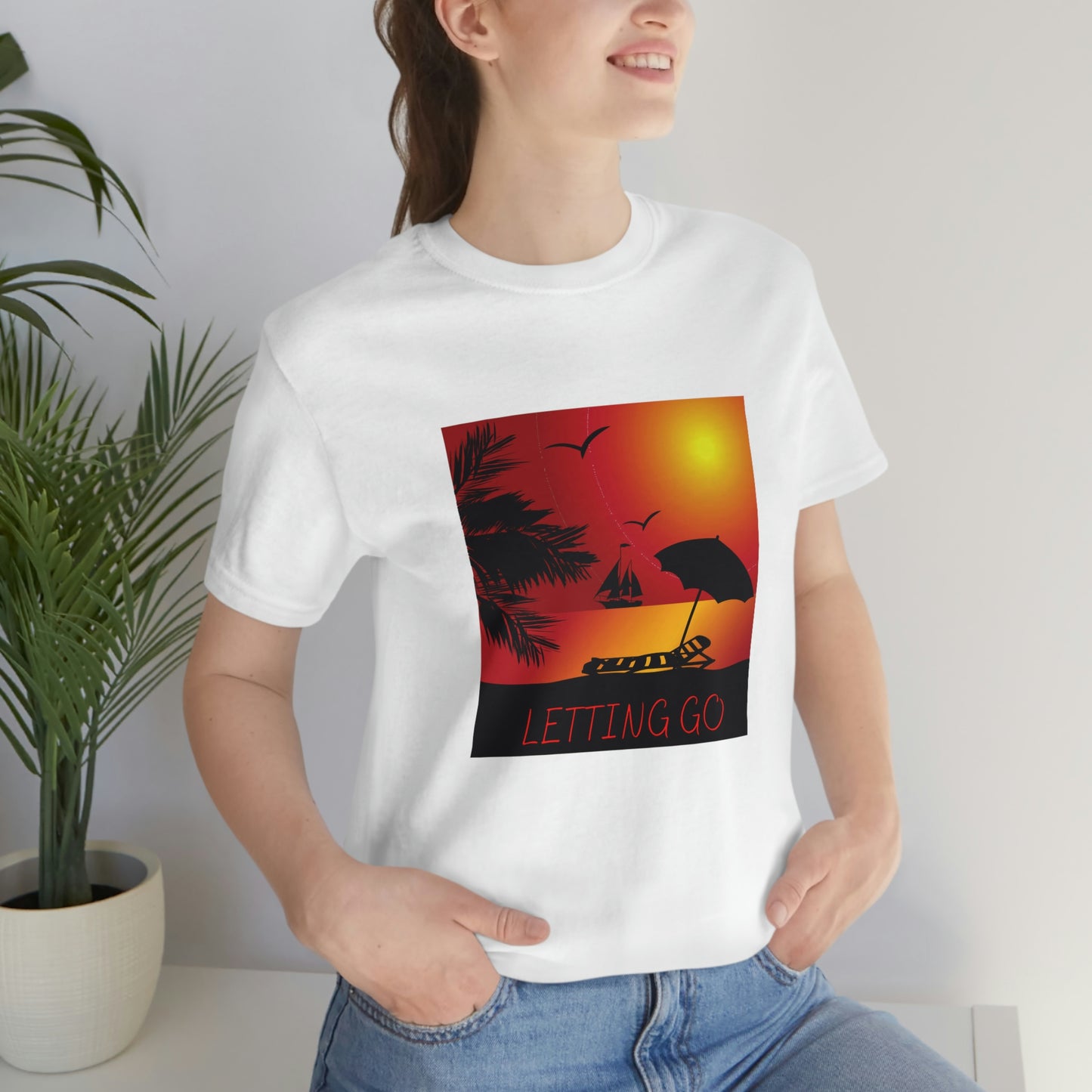 Sunset T-shirt, relaxing sunset, gift for spouse, lover of sunsets, waterfront sunset