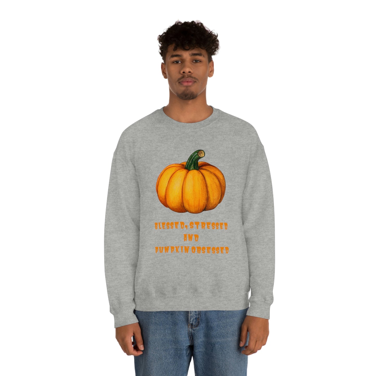 Pumpkin sweatshirt, pumpkin lover gift, obsessed with pumpkin, gift for fall, seasonal sweatshirt