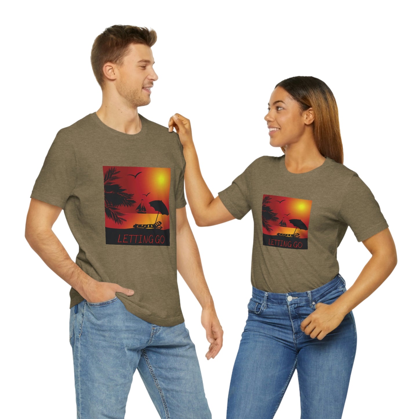 Sunset T-shirt, relaxing sunset, gift for spouse, lover of sunsets, waterfront sunset