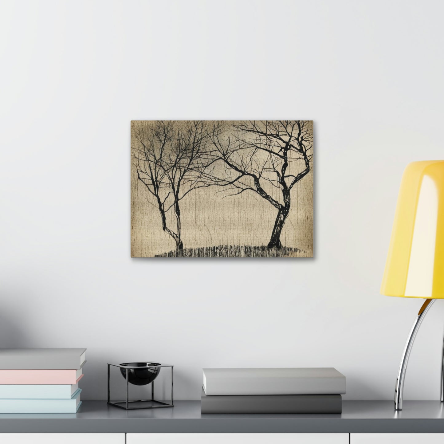 Vintage Landscape Portrait AI Generated Canvas Print