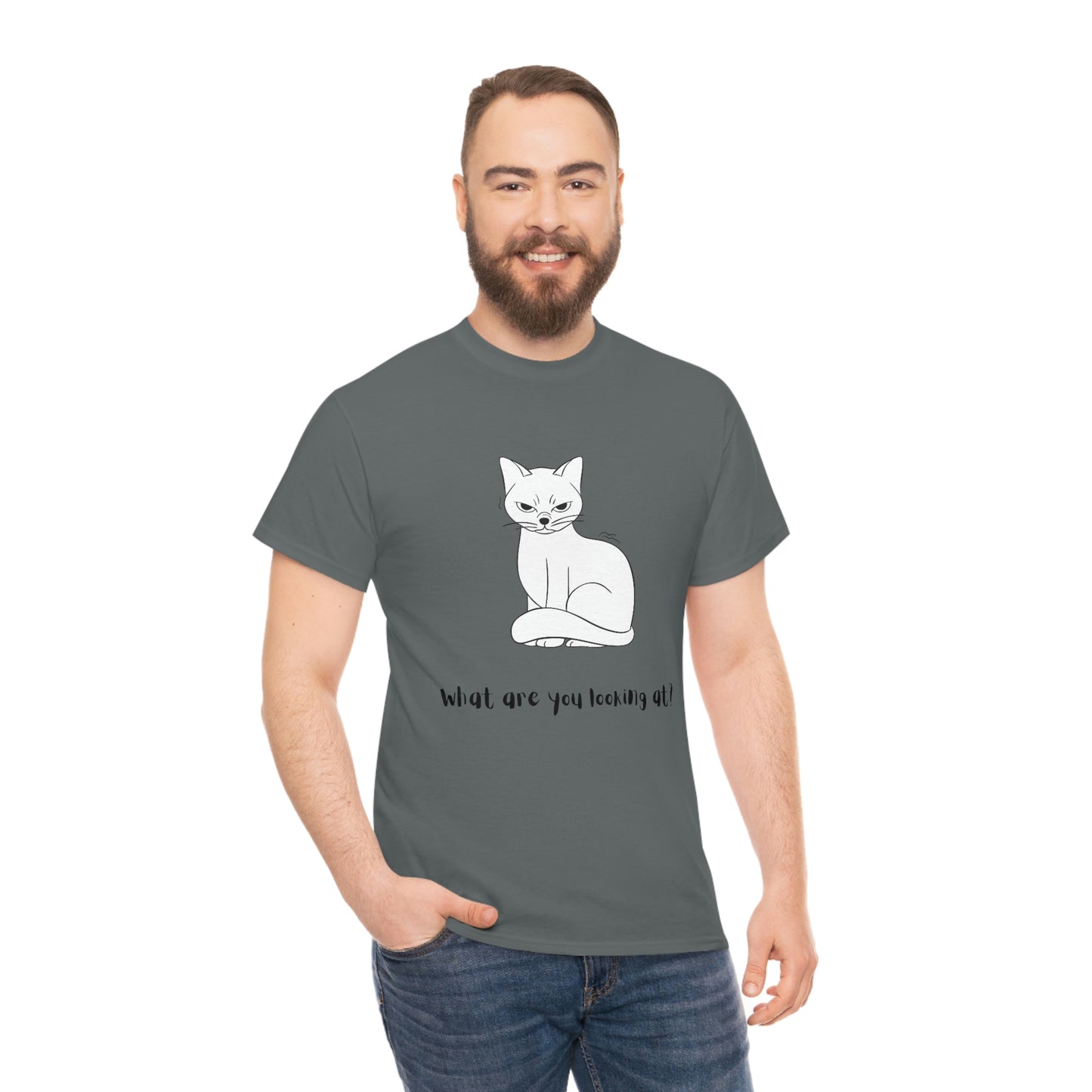 What Are You Looking At? Angry Cat T-Shirt