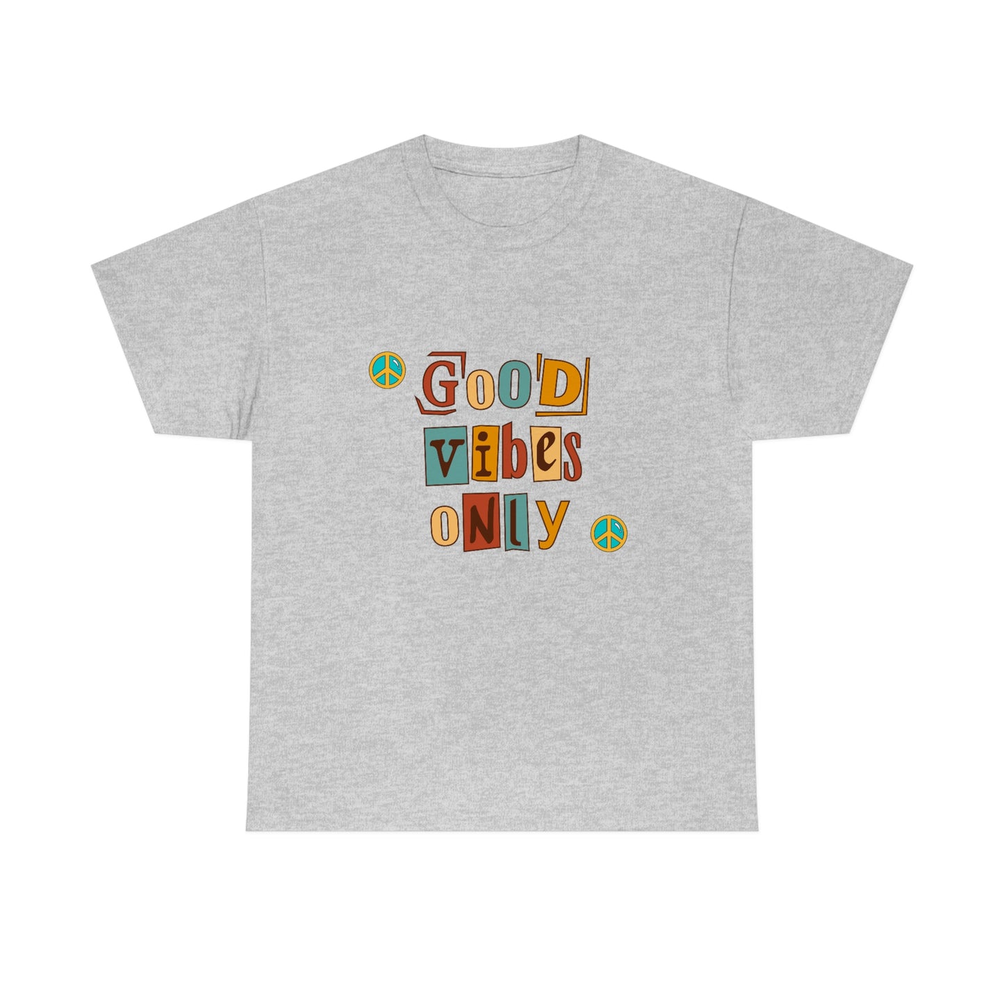 Good Vibes Only Retro Unisex Heavy Cotton Tee