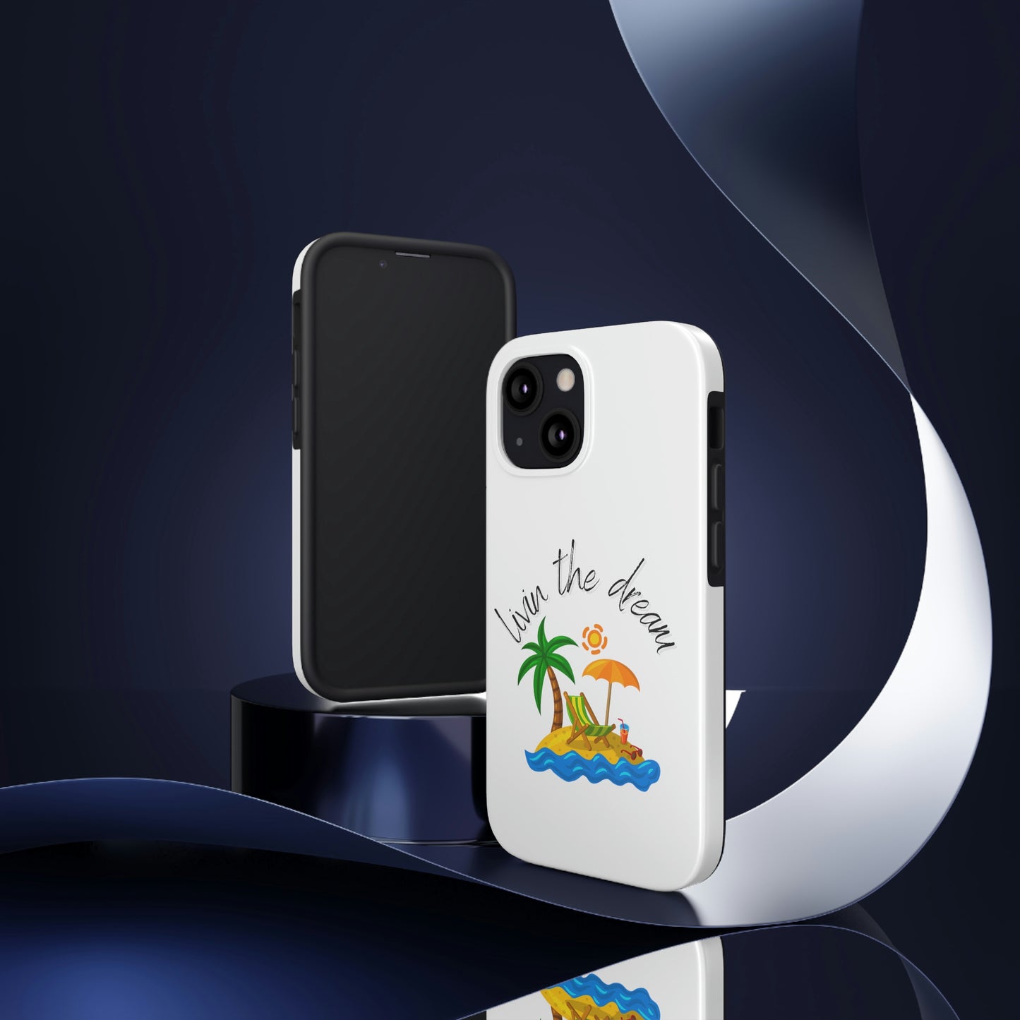 Livin the Dream Beach Theme Tough Phone Cases, Case-Mate, Iphone 11 to Iphone 14 all models, Samsung Galaxy S6