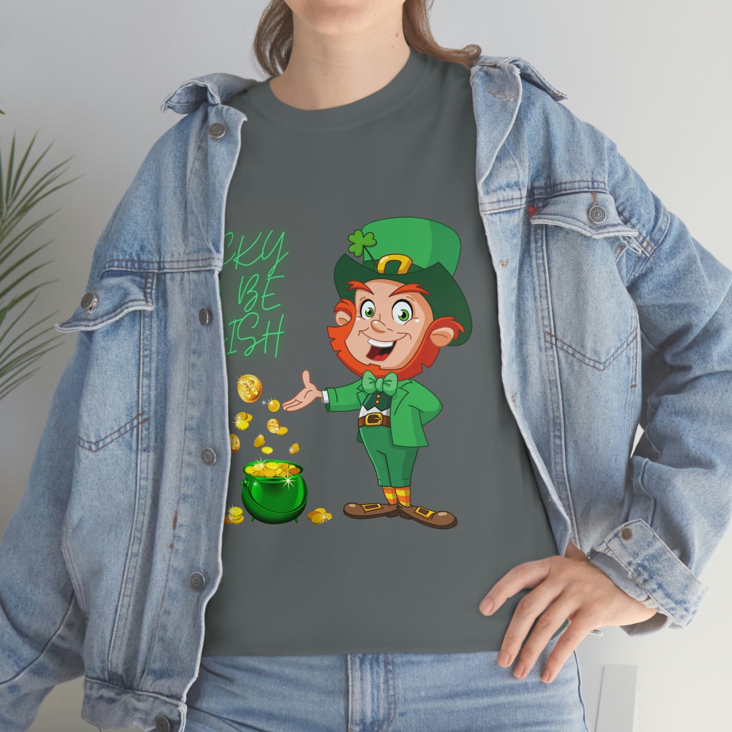 St. Patricks Day, Feeling lucky, rainbow, pot of gold, Unisex Ultra Cotton Tee, Lucky to be irish, shamrock, leprechaun