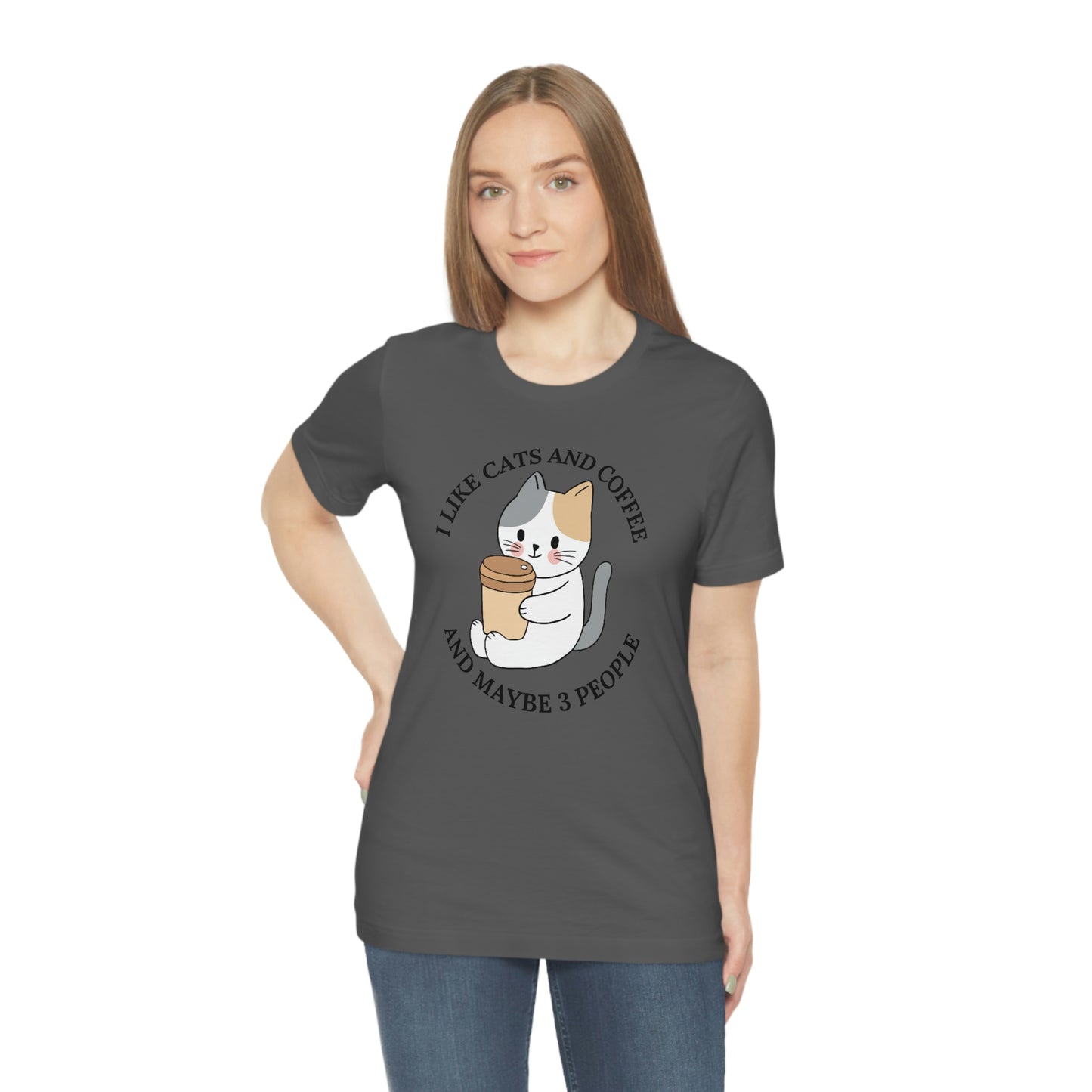 Cat and Coffee lovers, Gift for Cat lover, Gift for coffee lover, Animal lover, Gift for animal lover, Cat lover T-shirt