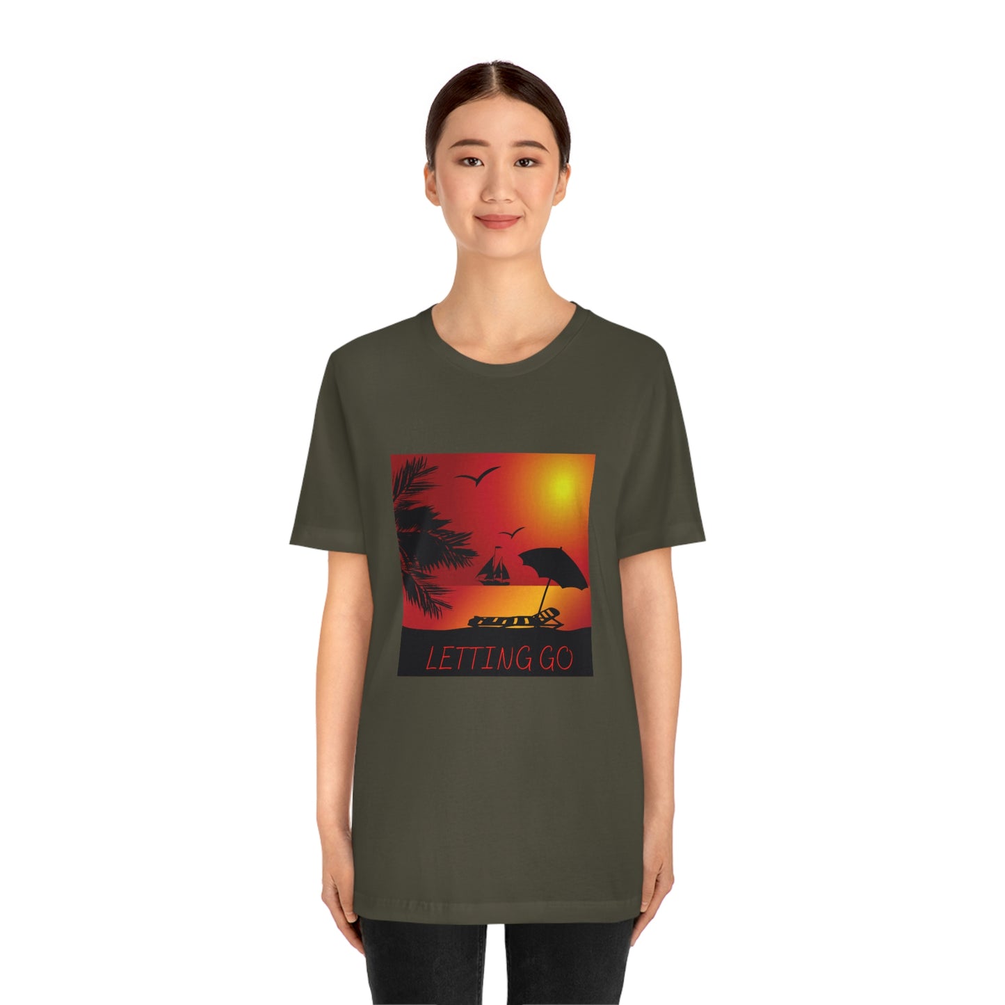 Sunset T-shirt, relaxing sunset, gift for spouse, lover of sunsets, waterfront sunset