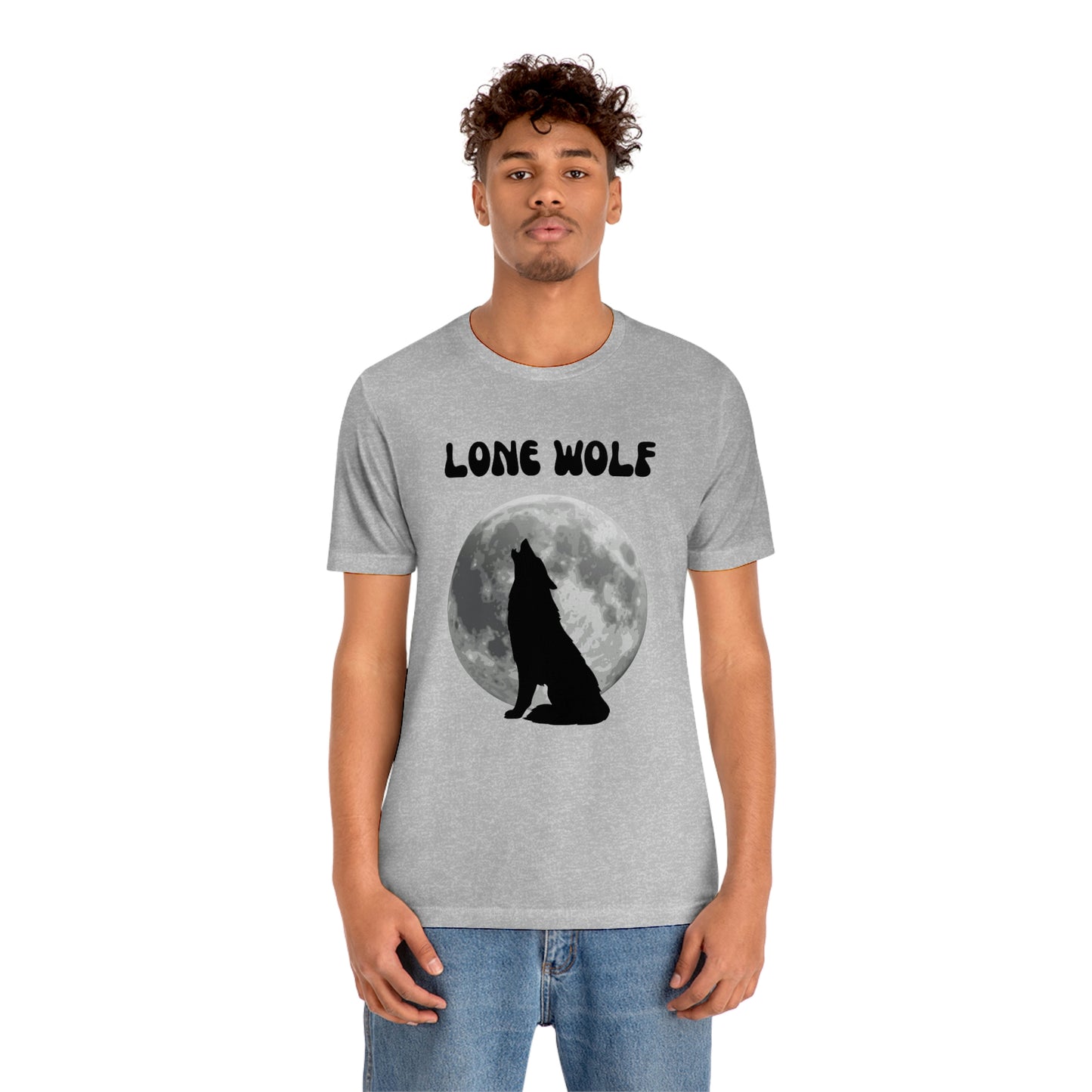 Lone Wolf T-shirt, Lone Wolf, Wolf howling, wolf, gift for man, gift for dad, nature, camping, outdoors