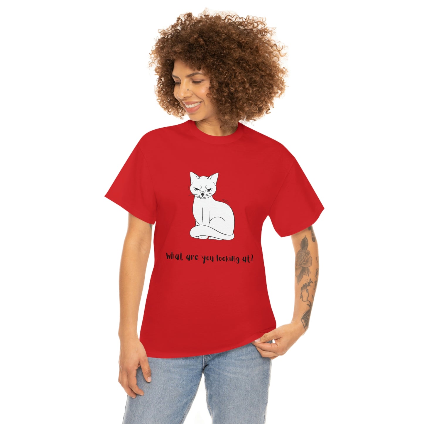 What Are You Looking At? Angry Cat T-Shirt