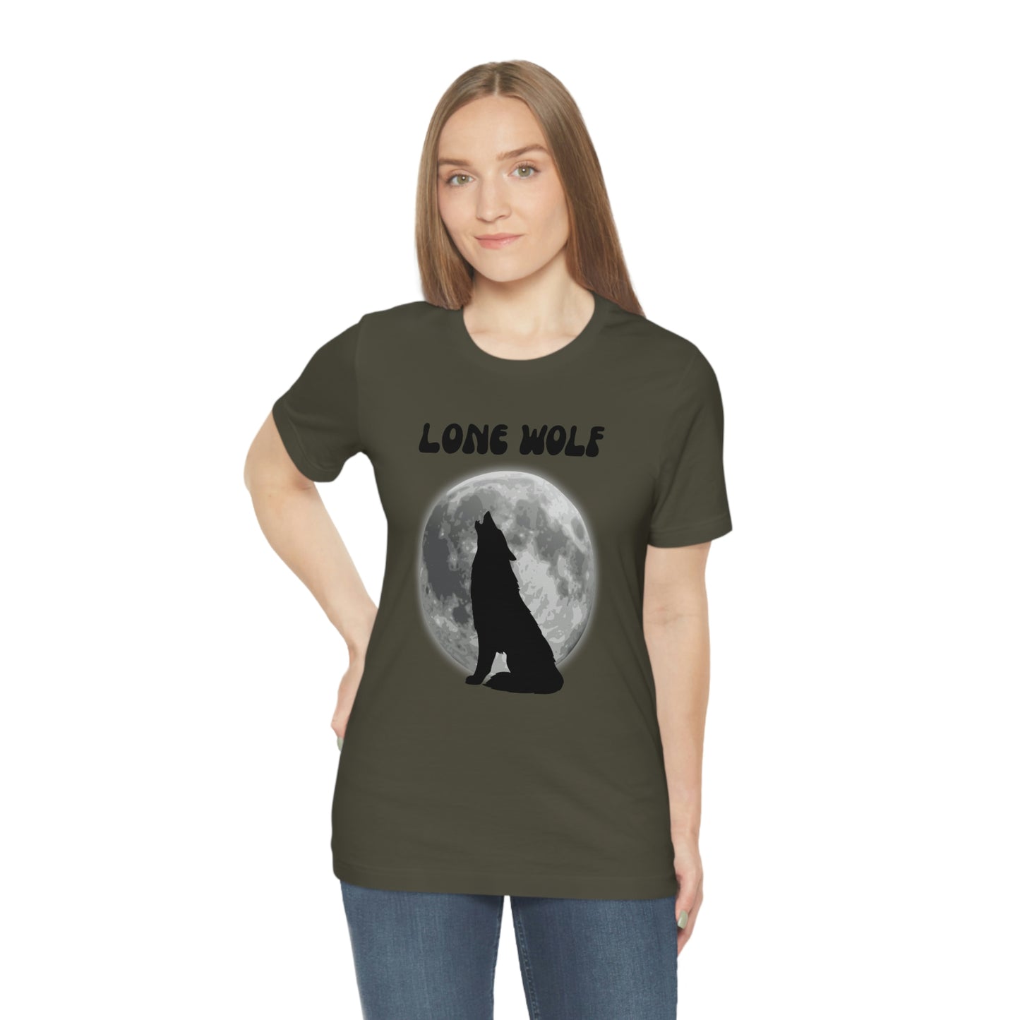 Lone Wolf T-shirt, Lone Wolf, Wolf howling, wolf, gift for man, gift for dad, nature, camping, outdoors