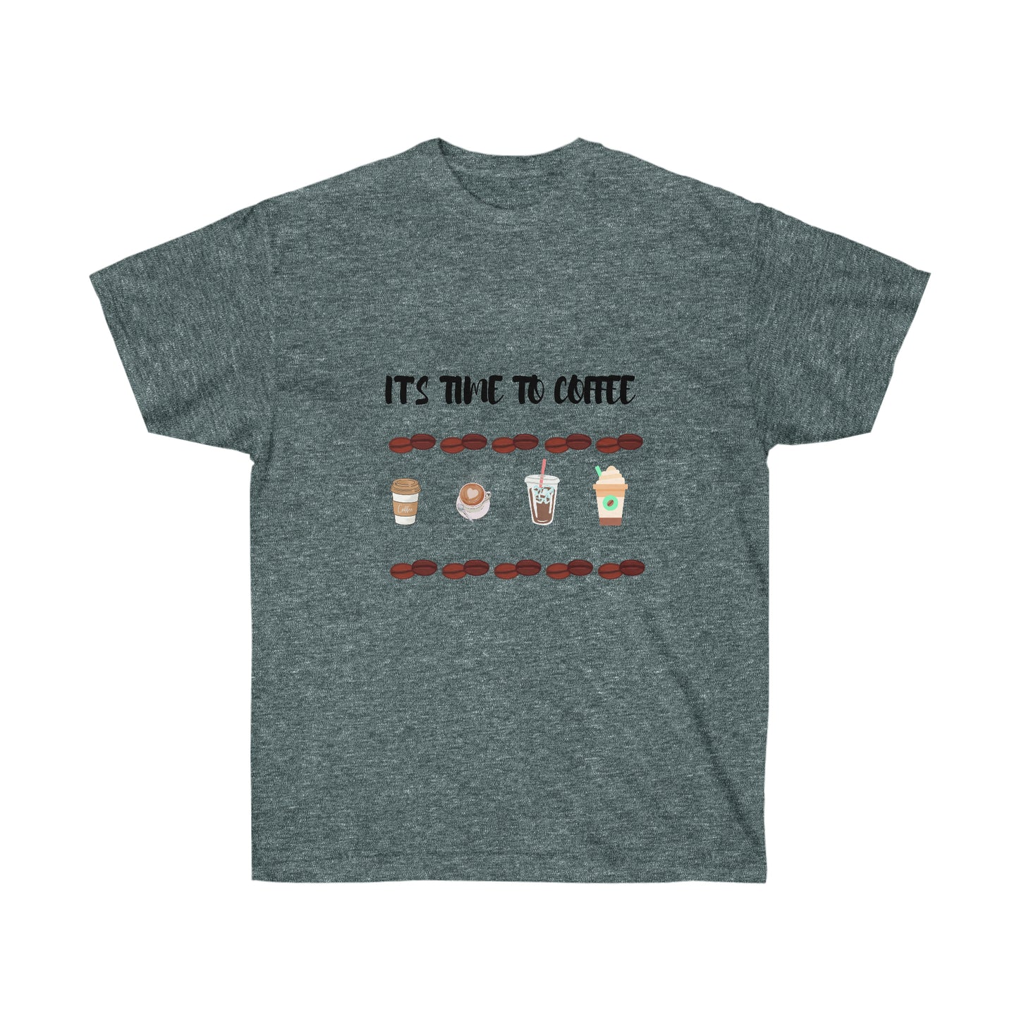 It's Time to Coffee" T-shirt - Perfect for Caffeine Lovers