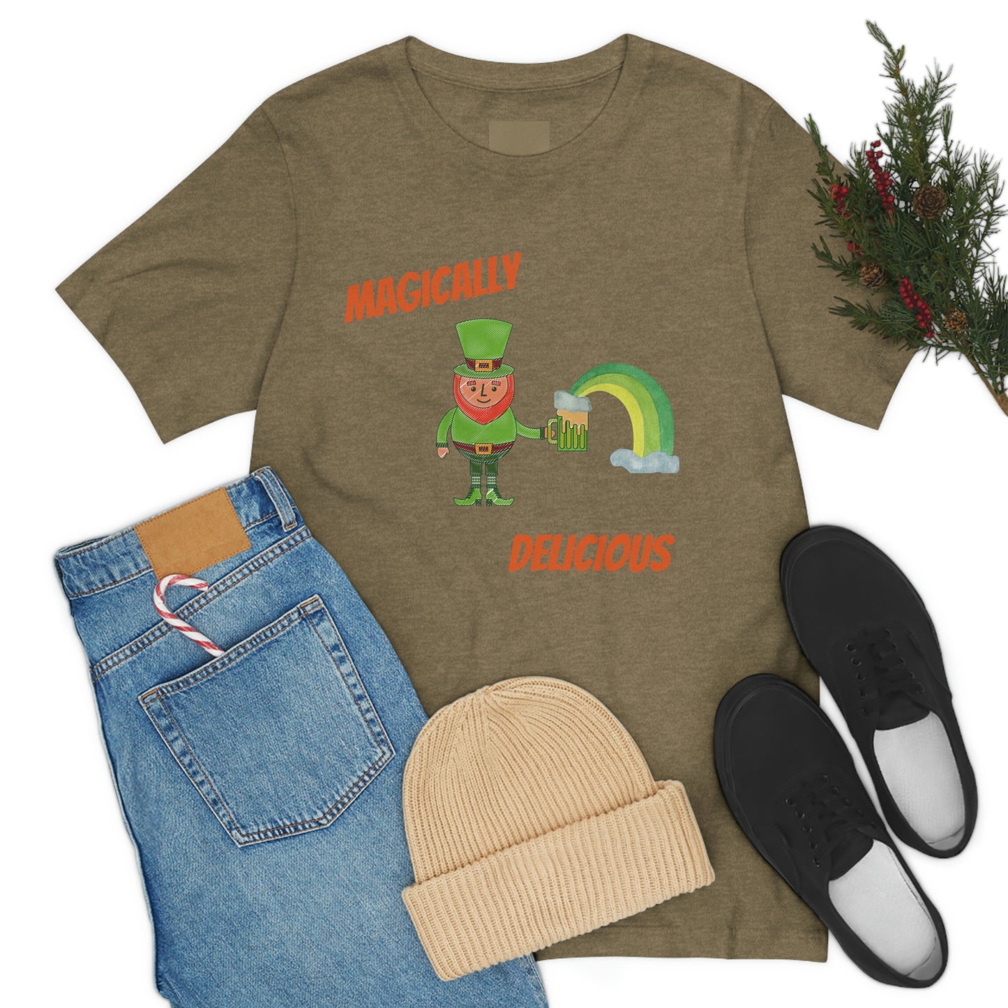 St. Patty's day tee, Green Beer, Festive design, Leprechaun, Rainbow, Festive Tee, Holiday, Gift for all, Irish