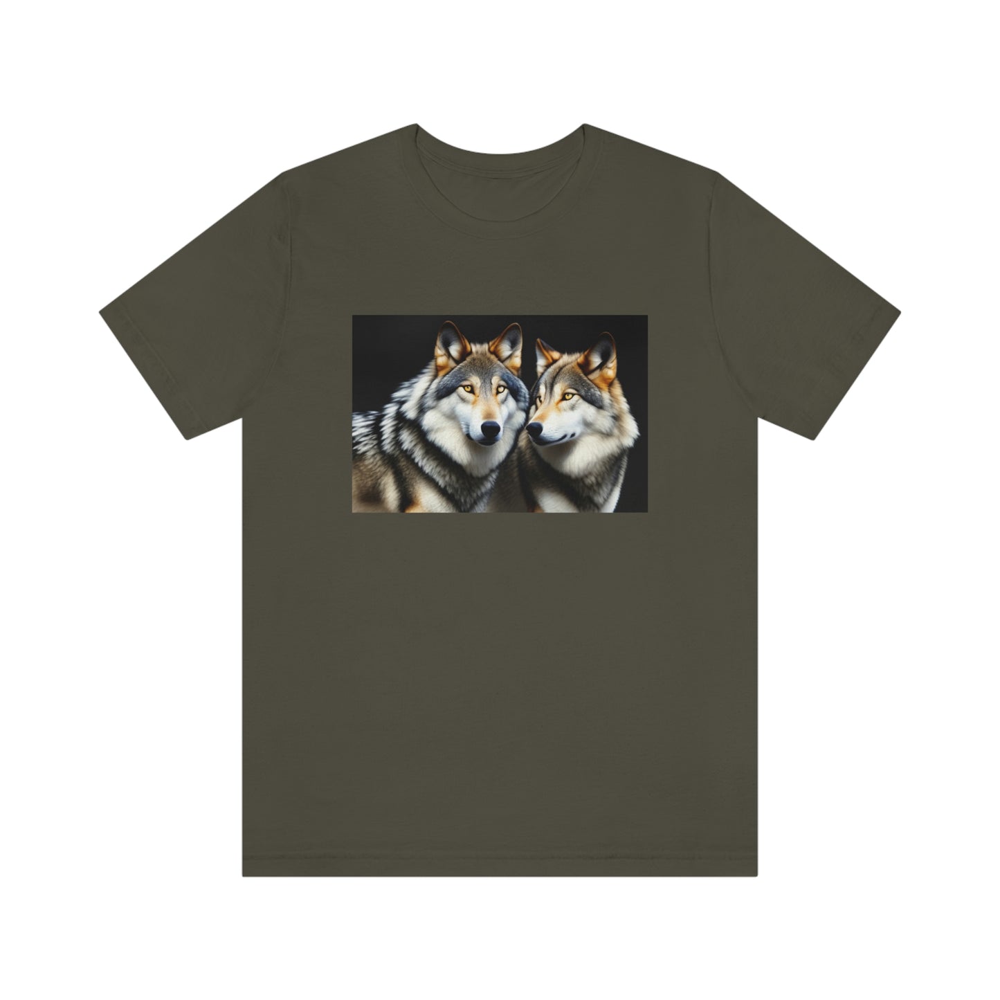 Wolf Short Sleeve Tee, wolves, gift for man, t-shirt for man, t-shirt with wolf, 2 wolves