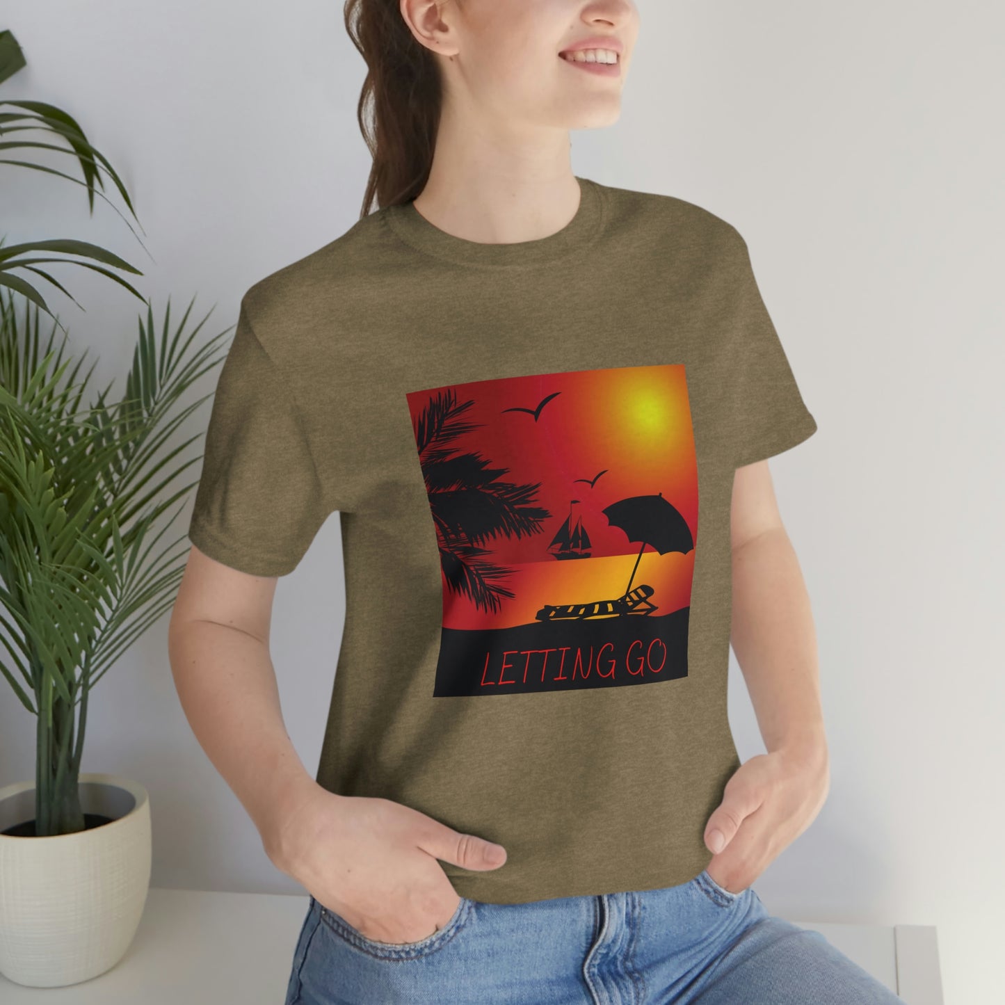 Sunset T-shirt, relaxing sunset, gift for spouse, lover of sunsets, waterfront sunset