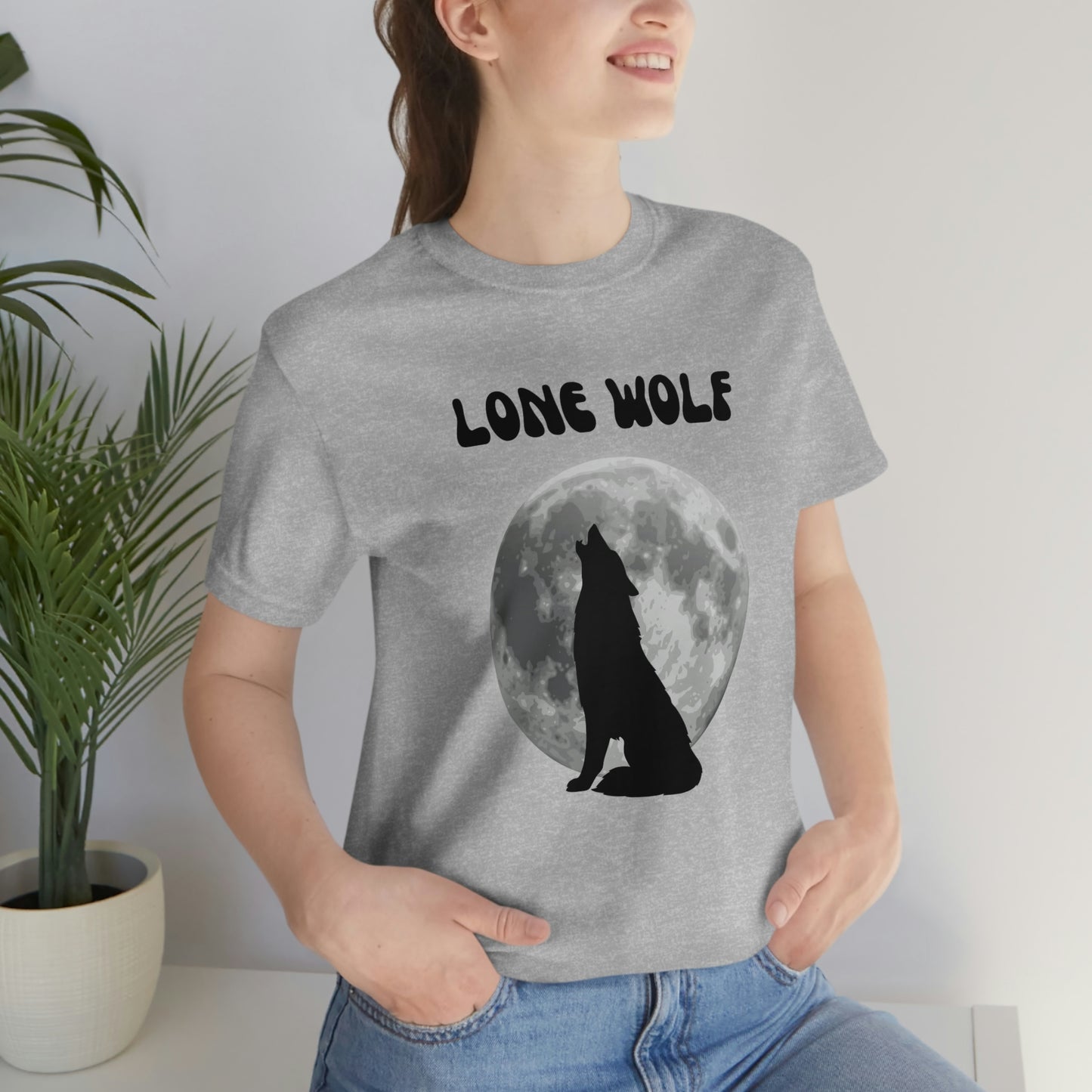 Lone Wolf T-shirt, Lone Wolf, Wolf howling, wolf, gift for man, gift for dad, nature, camping, outdoors