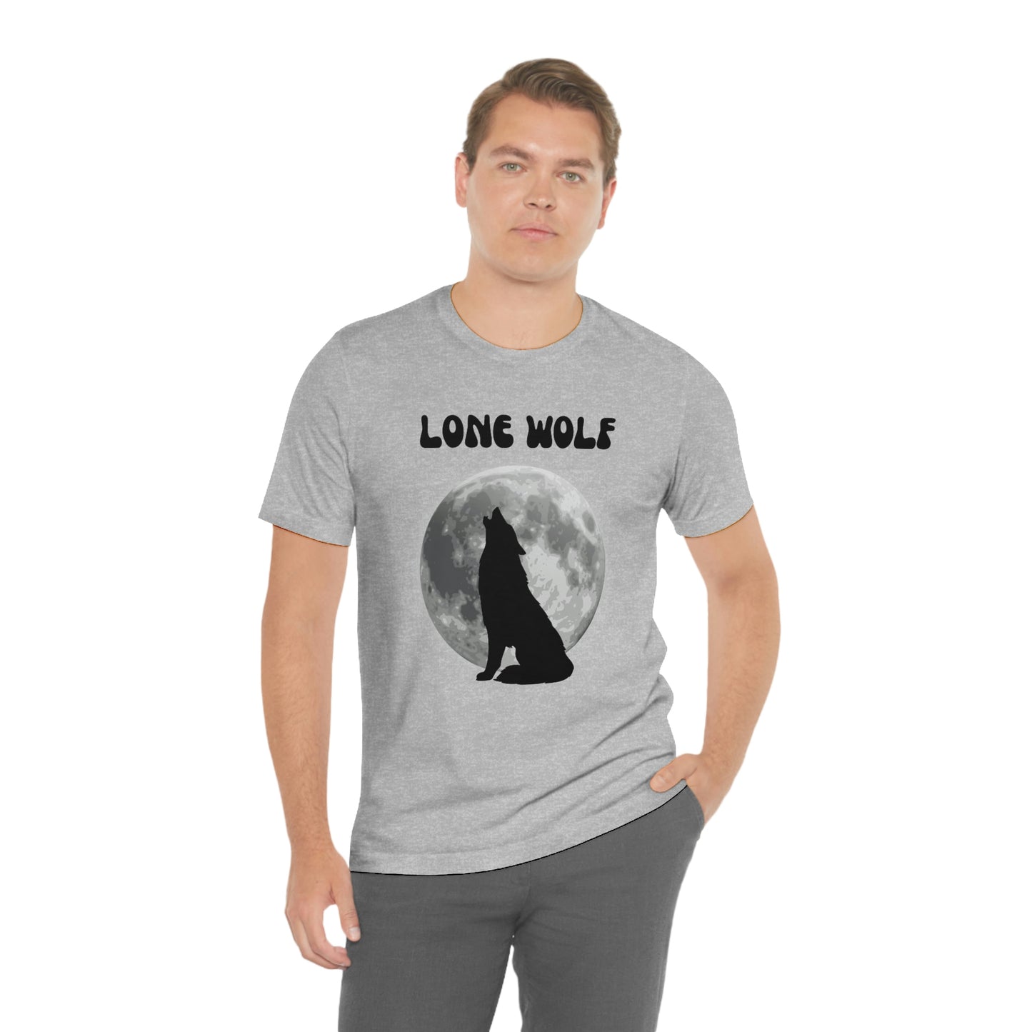 Lone Wolf T-shirt, Lone Wolf, Wolf howling, wolf, gift for man, gift for dad, nature, camping, outdoors