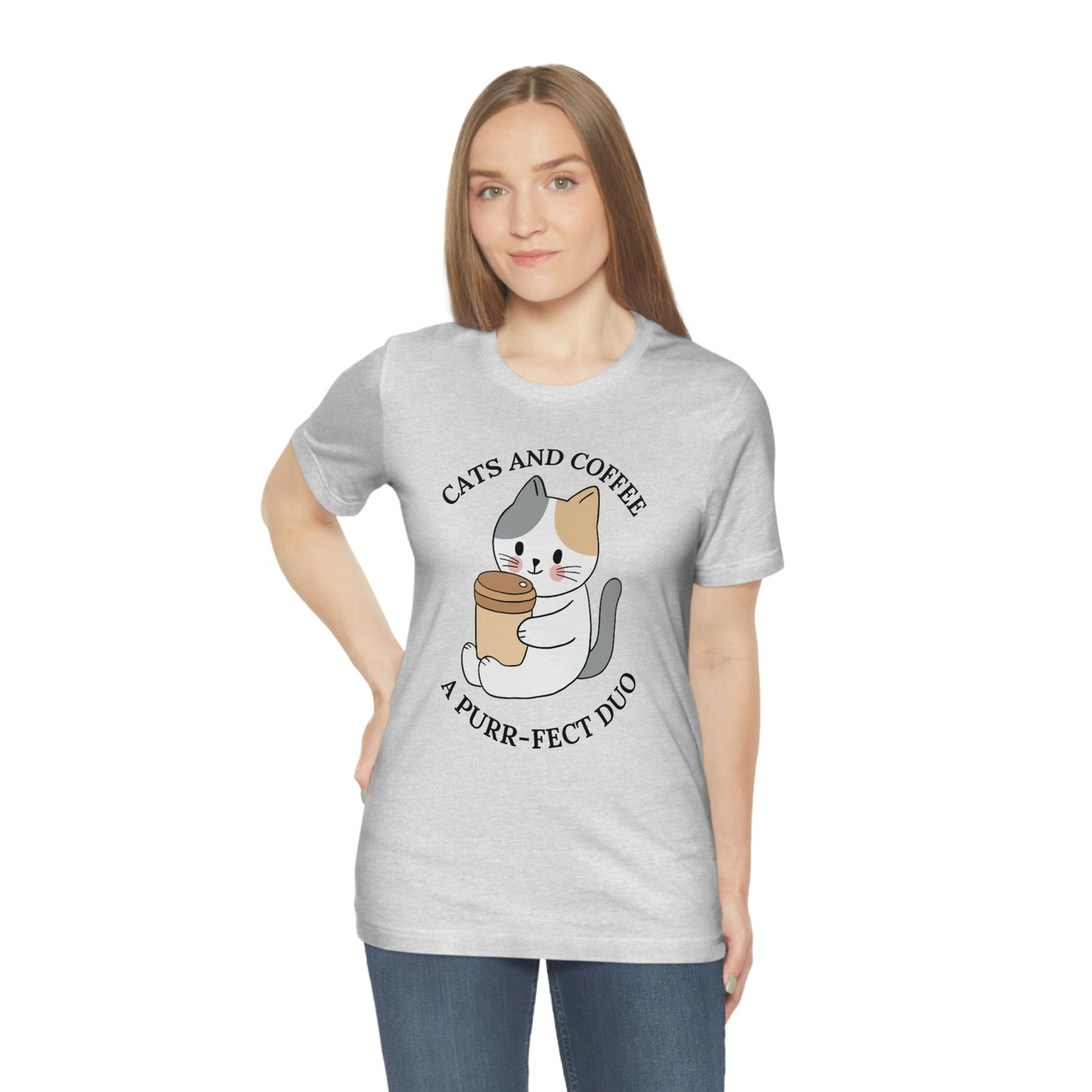 Cat and Coffee, Gift for cat lover, Gift for coffee lover, cat and coffee t-shirt, shirt for cat owner, gift for mom