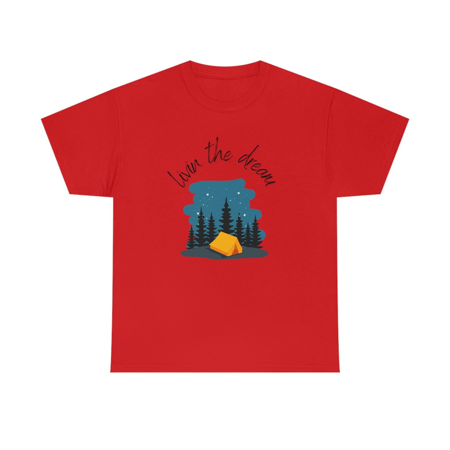 Livin' the Dream" Camping Under the Stars T-Shirt