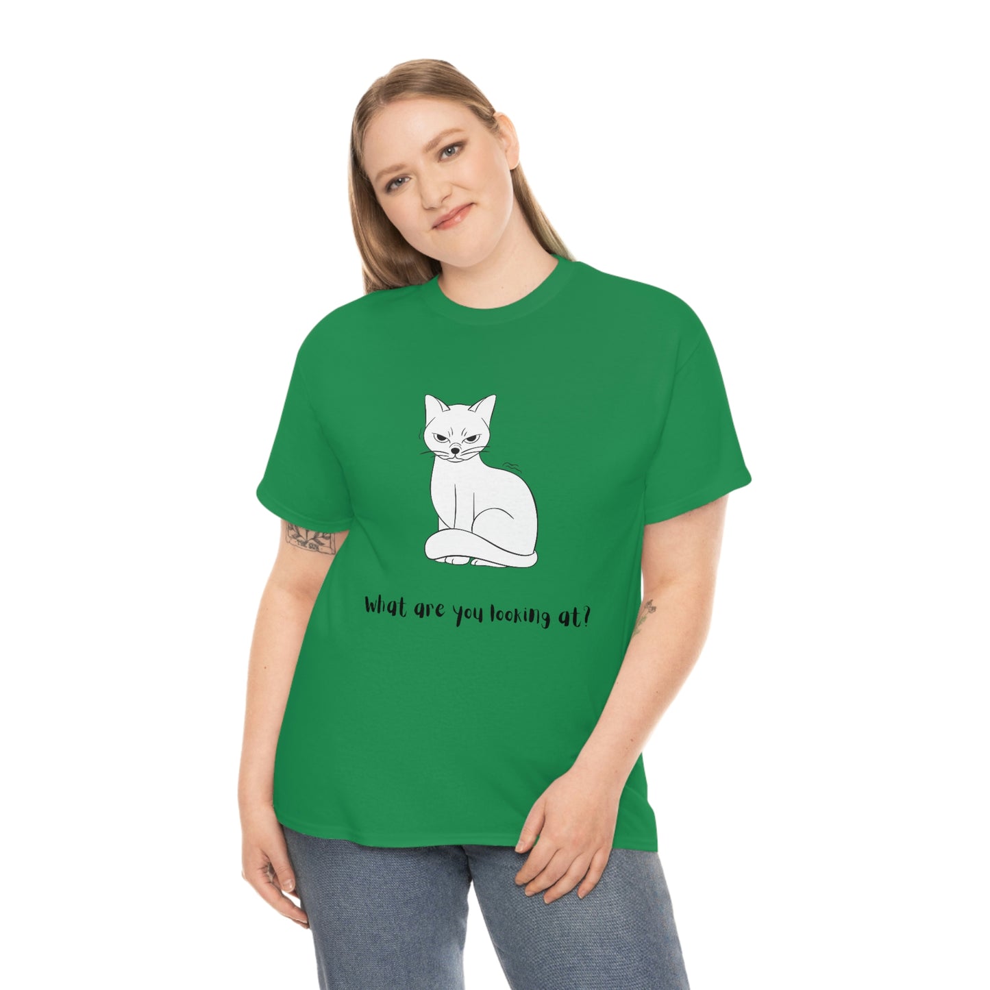 What Are You Looking At? Angry Cat T-Shirt