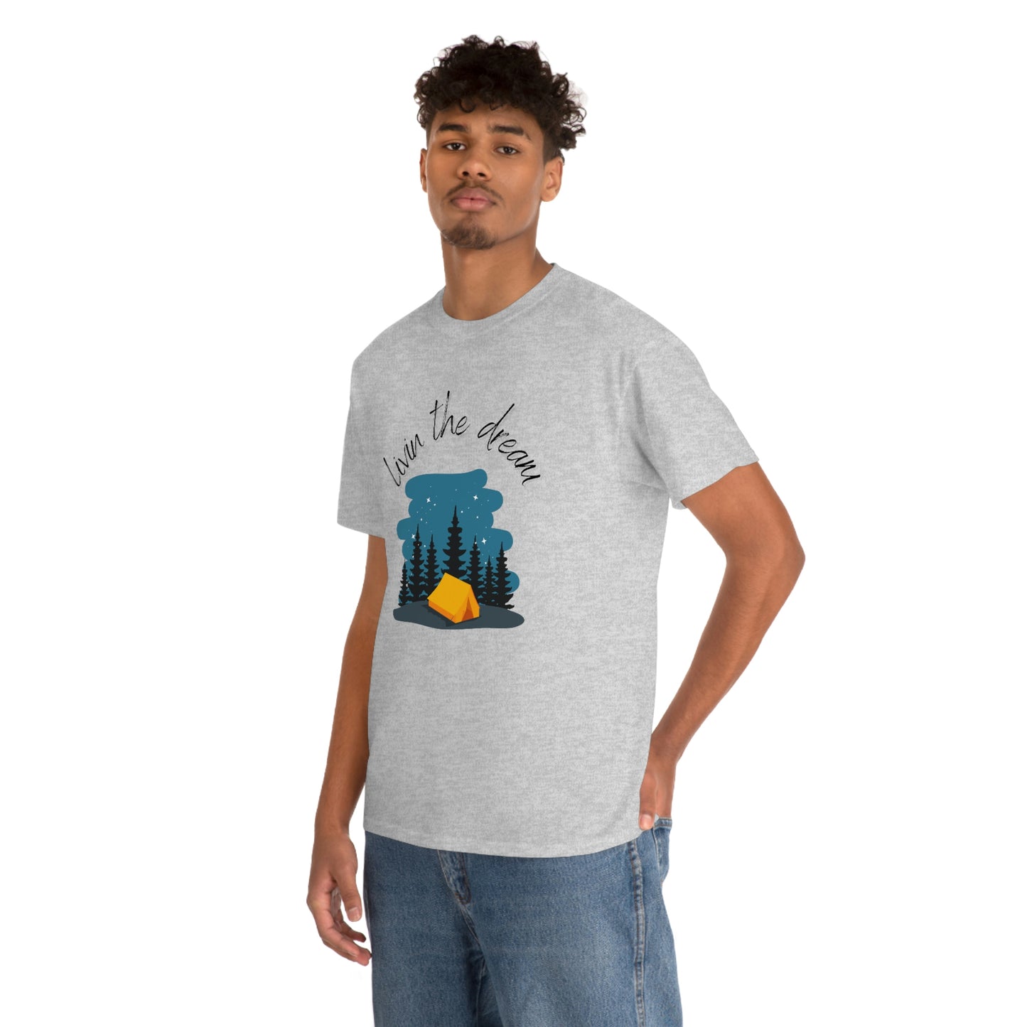 Livin' the Dream" Camping Under the Stars T-Shirt