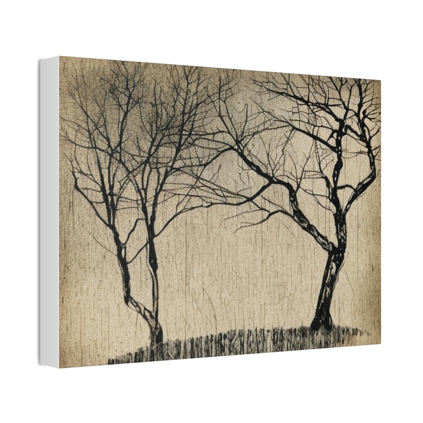 Vintage Landscape Portrait AI Generated Canvas Print