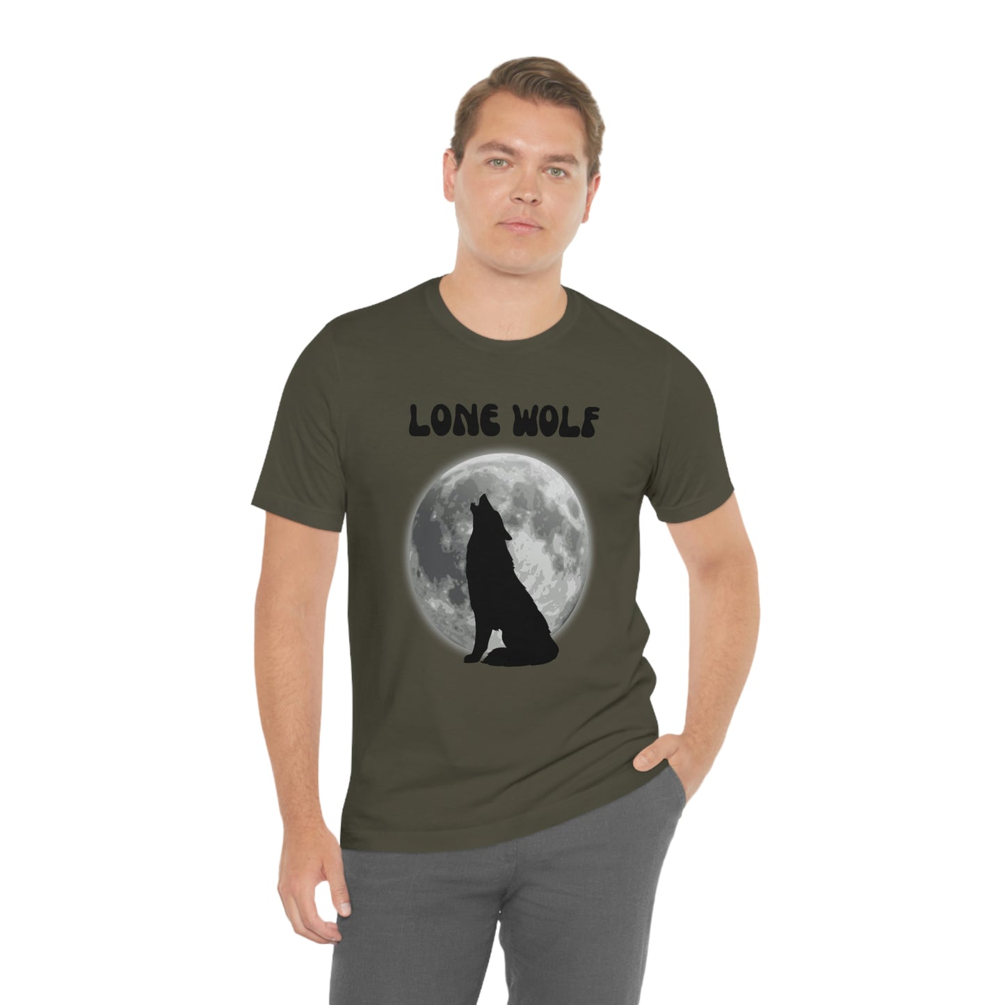 Lone Wolf T-shirt, Lone Wolf, Wolf howling, wolf, gift for man, gift for dad, nature, camping, outdoors