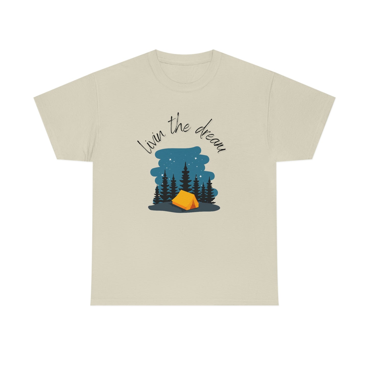 Livin' the Dream" Camping Under the Stars T-Shirt