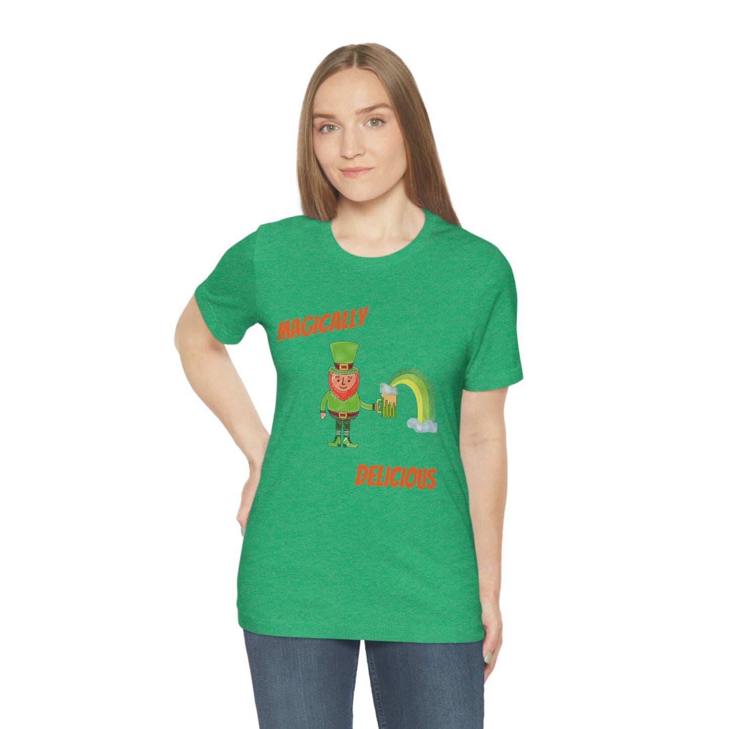 St. Patty's day tee, Green Beer, Festive design, Leprechaun, Rainbow, Festive Tee, Holiday, Gift for all, Irish