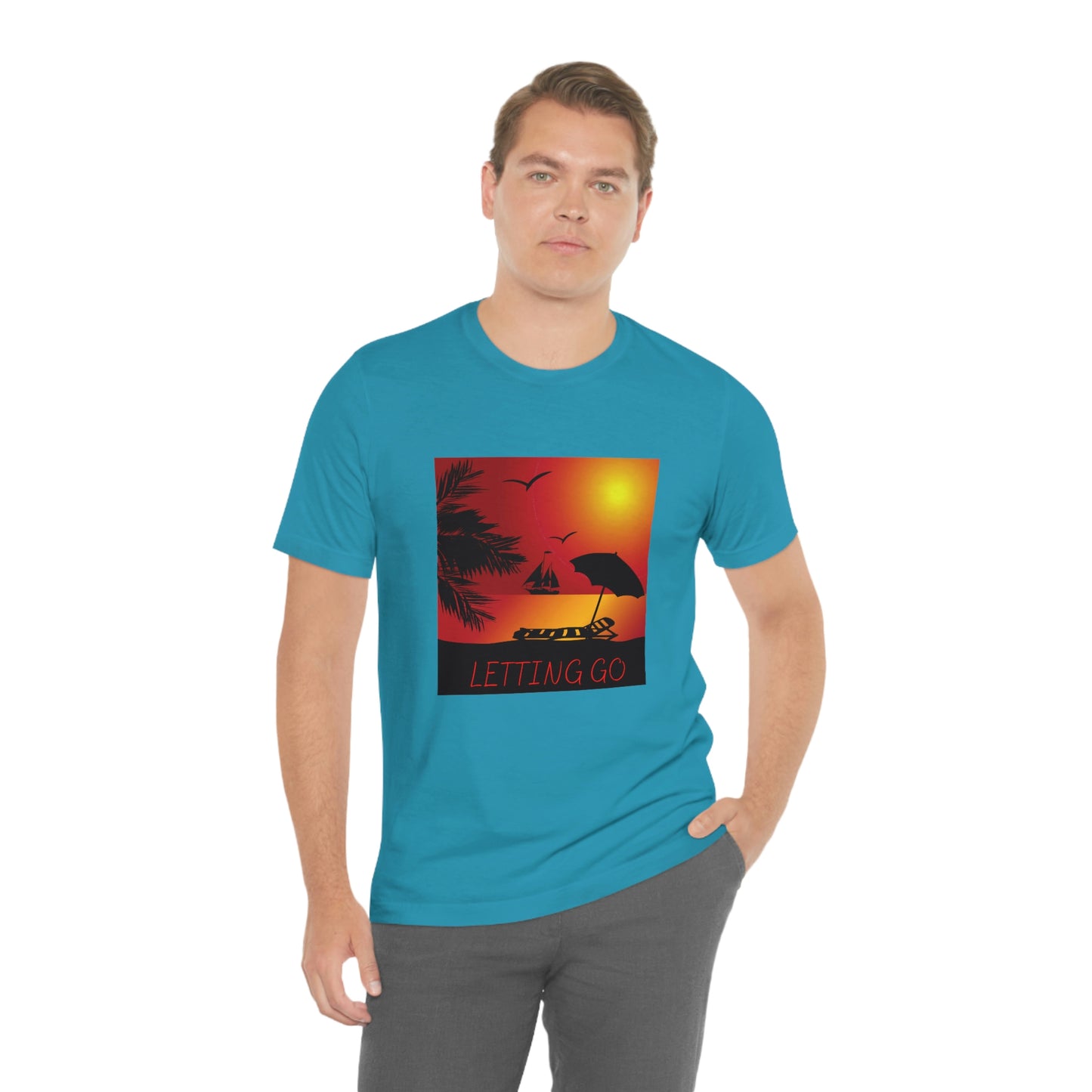 Sunset T-shirt, relaxing sunset, gift for spouse, lover of sunsets, waterfront sunset