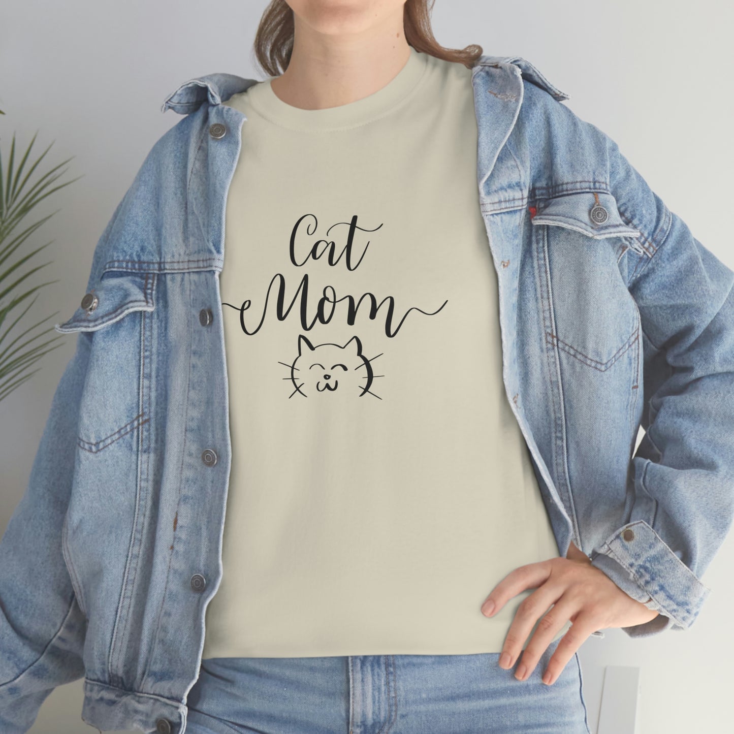 Cat Mom T-Shirt - Perfect Gift for Cat Lovers, Cat Mom gift, Heavy Cotton Tee