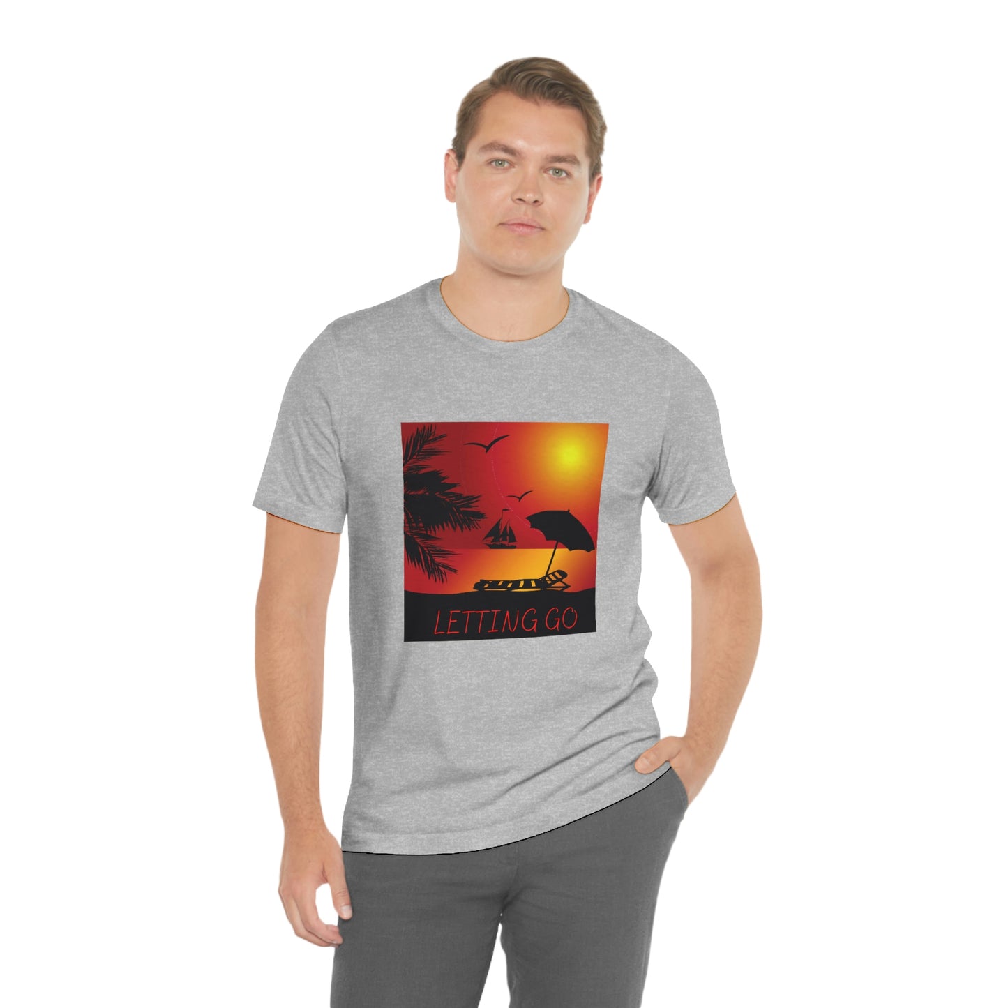 Sunset T-shirt, relaxing sunset, gift for spouse, lover of sunsets, waterfront sunset