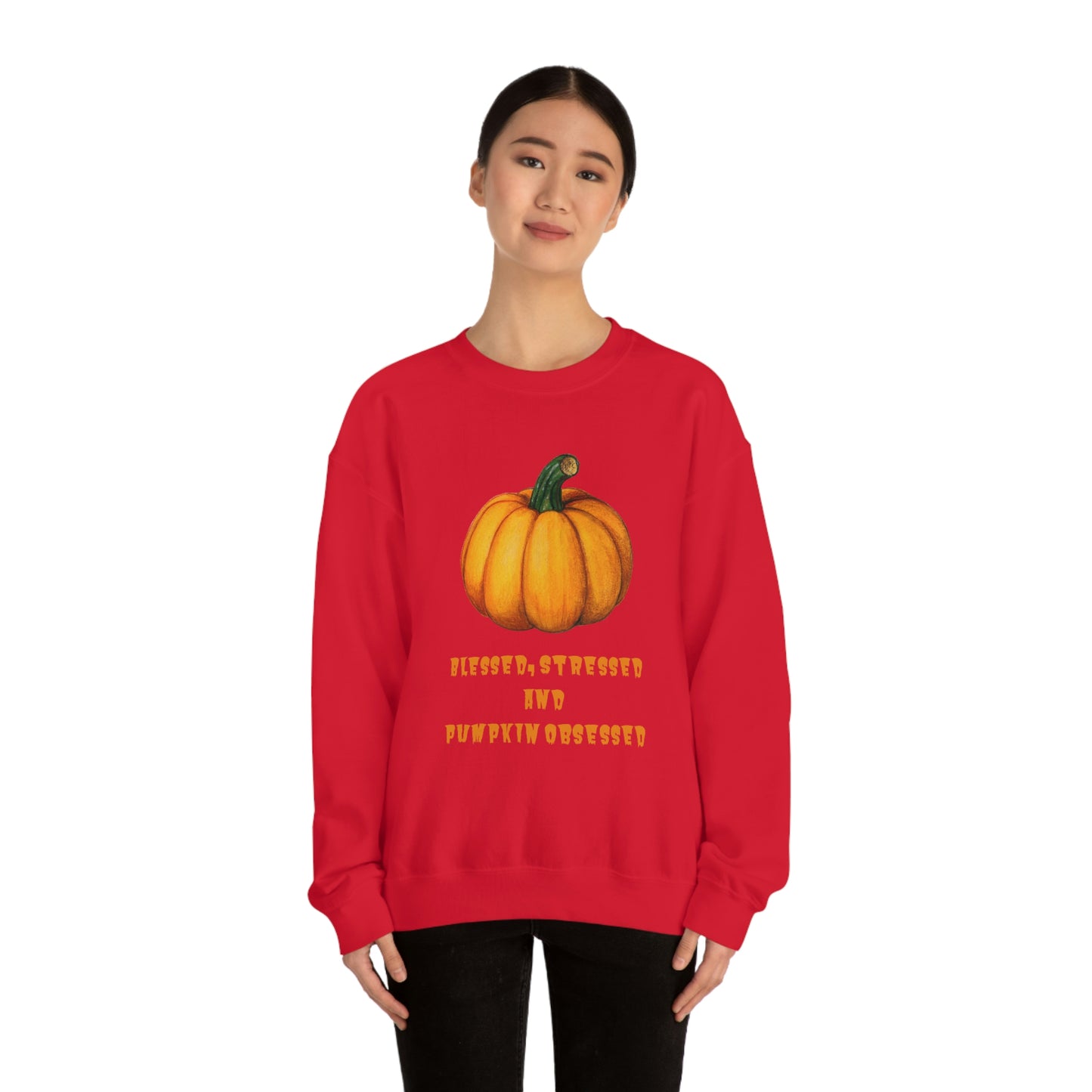 Pumpkin sweatshirt, pumpkin lover gift, obsessed with pumpkin, gift for fall, seasonal sweatshirt