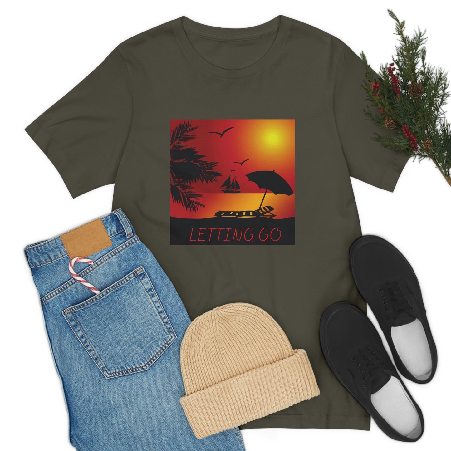 Sunset T-shirt, relaxing sunset, gift for spouse, lover of sunsets, waterfront sunset