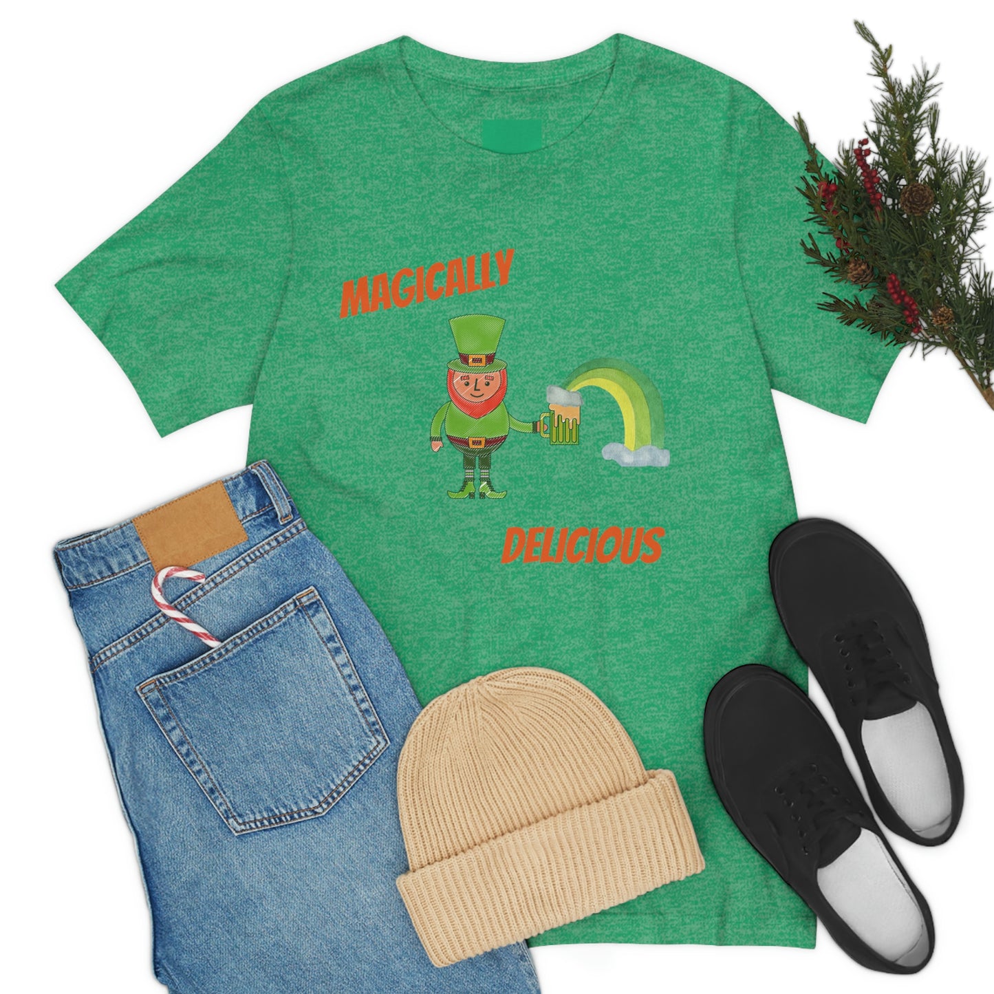 St. Patty's day tee, Green Beer, Festive design, Leprechaun, Rainbow, Festive Tee, Holiday, Gift for all, Irish