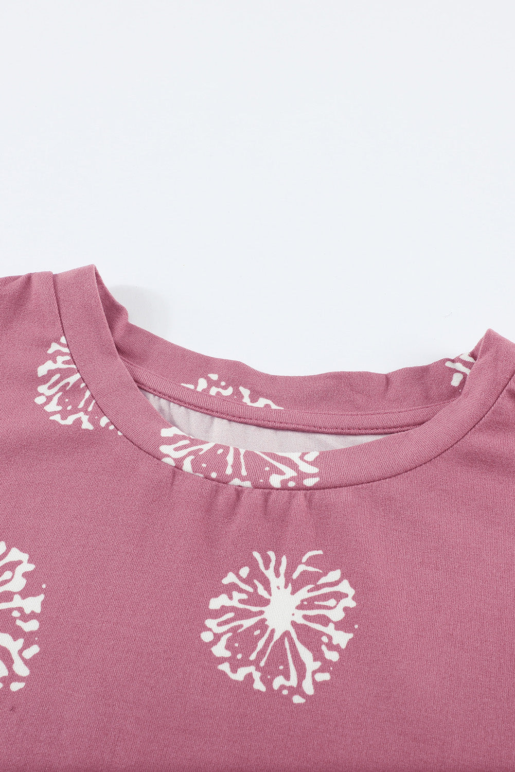 Girls Dandelion Print Round Neck Tee