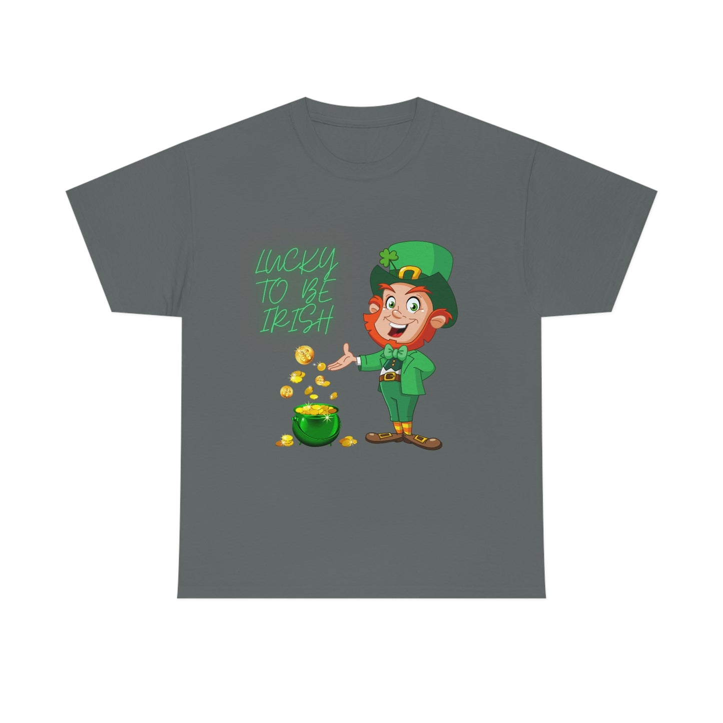 St. Patricks Day, Feeling lucky, rainbow, pot of gold, Unisex Ultra Cotton Tee, Lucky to be irish, shamrock, leprechaun