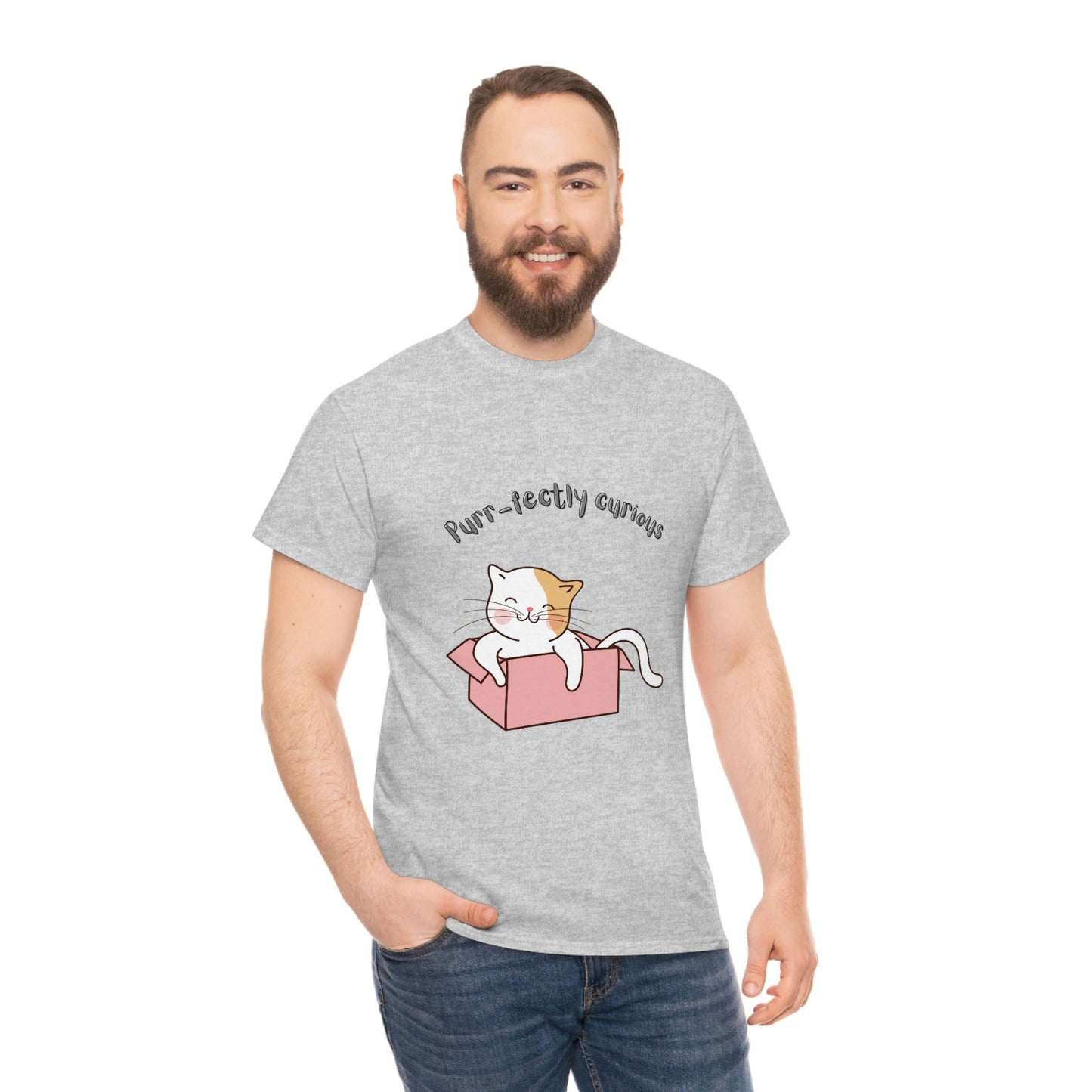 Purr-fectly Curious Cat T-Shirt