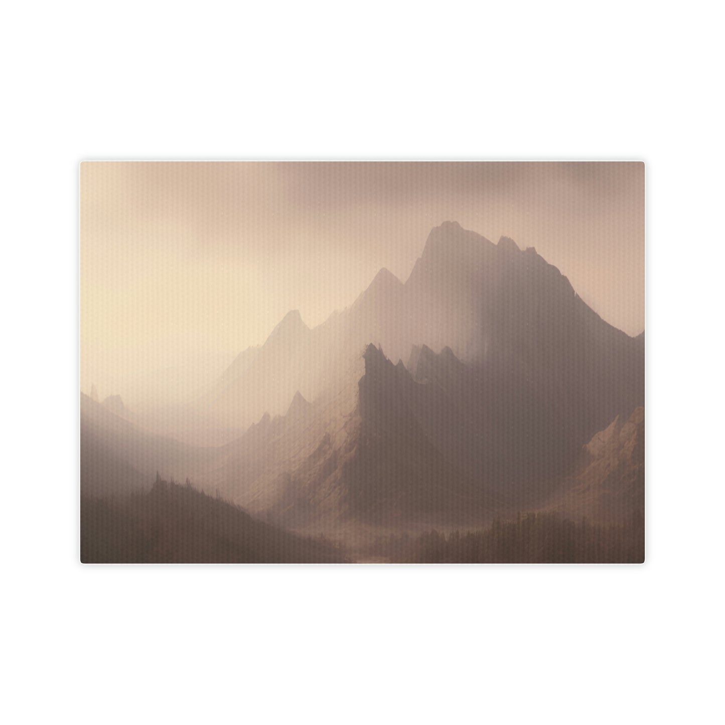 Vintage Hazy Landscape Canvas Print