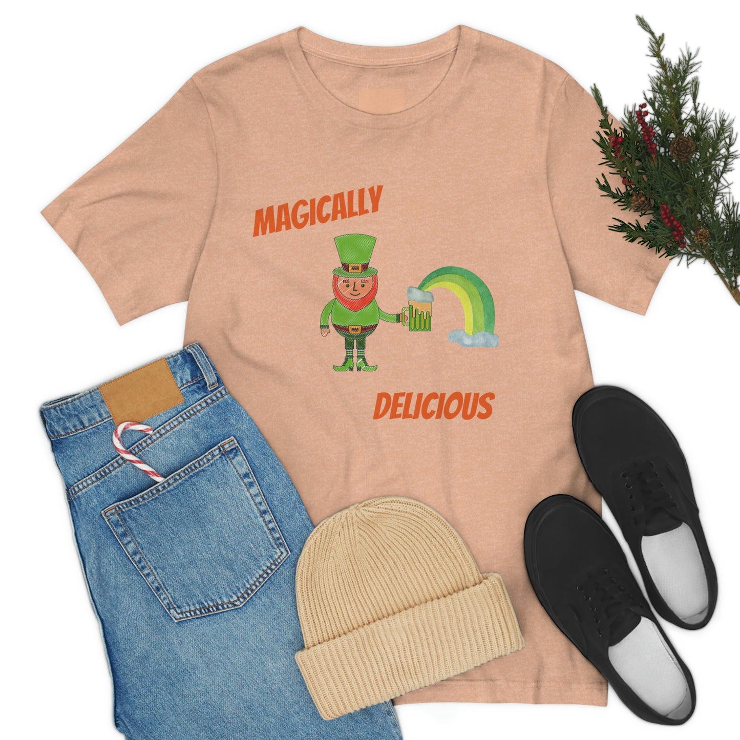 St. Patty's day tee, Green Beer, Festive design, Leprechaun, Rainbow, Festive Tee, Holiday, Gift for all, Irish