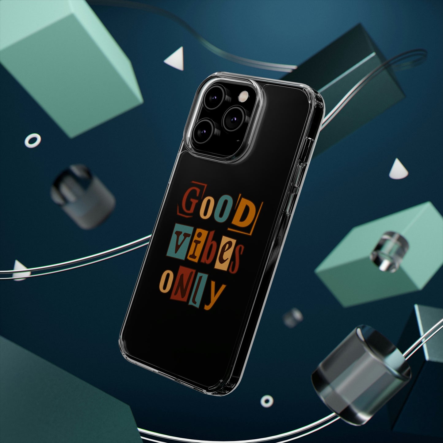 Good Vibes Only Clear Phone Case for Iphone and Samsung Galaxy