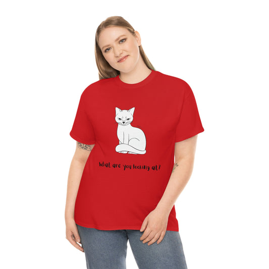 What Are You Looking At? Angry Cat T-Shirt