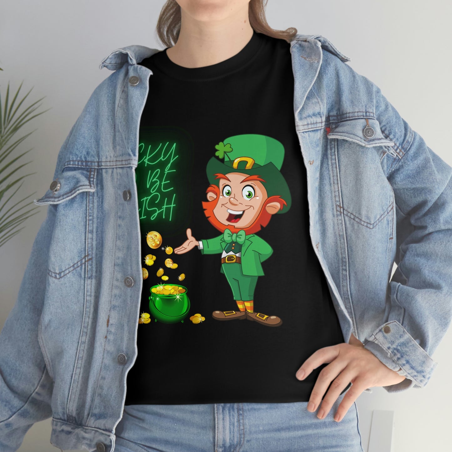 St. Patricks Day, Feeling lucky, rainbow, pot of gold, Unisex Ultra Cotton Tee, Lucky to be irish, shamrock, leprechaun