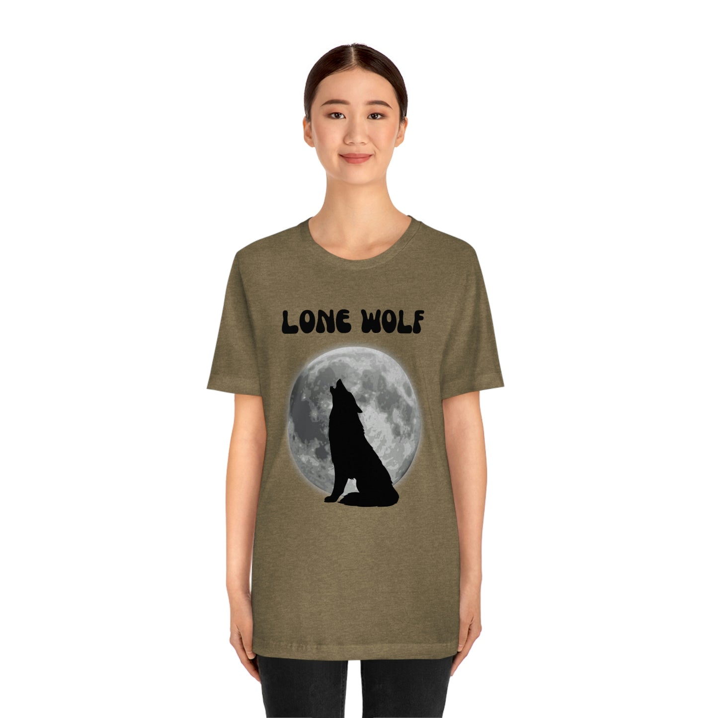 Lone Wolf T-shirt, Lone Wolf, Wolf howling, wolf, gift for man, gift for dad, nature, camping, outdoors