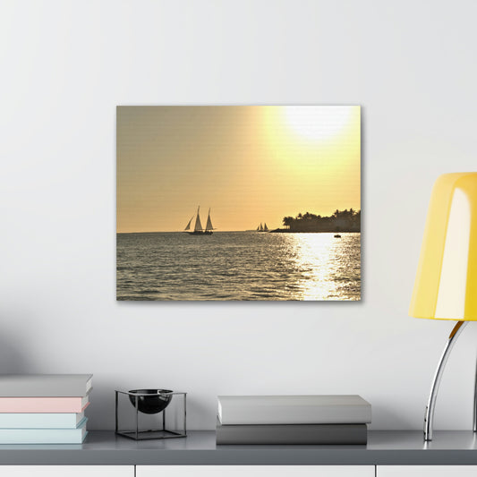 Canvas Print of Original Key West Sunset Photo