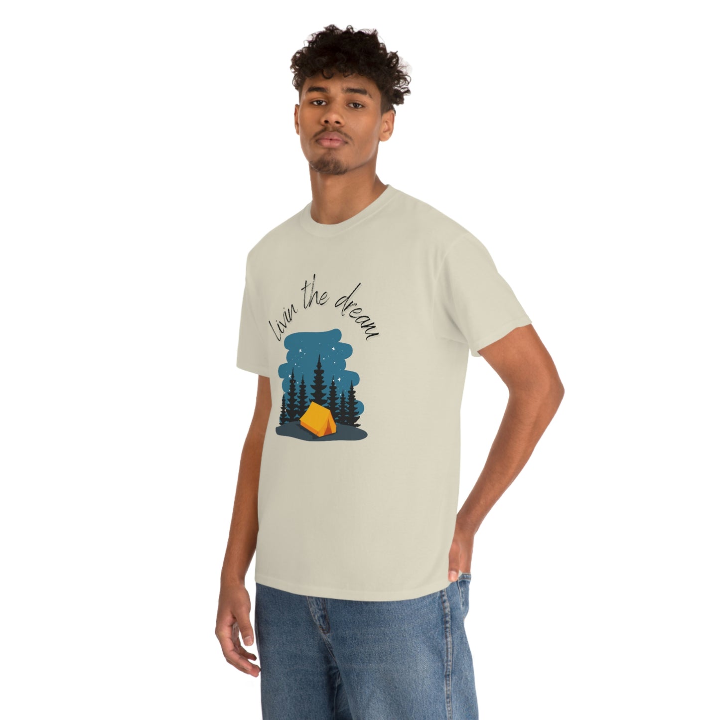 Livin' the Dream" Camping Under the Stars T-Shirt