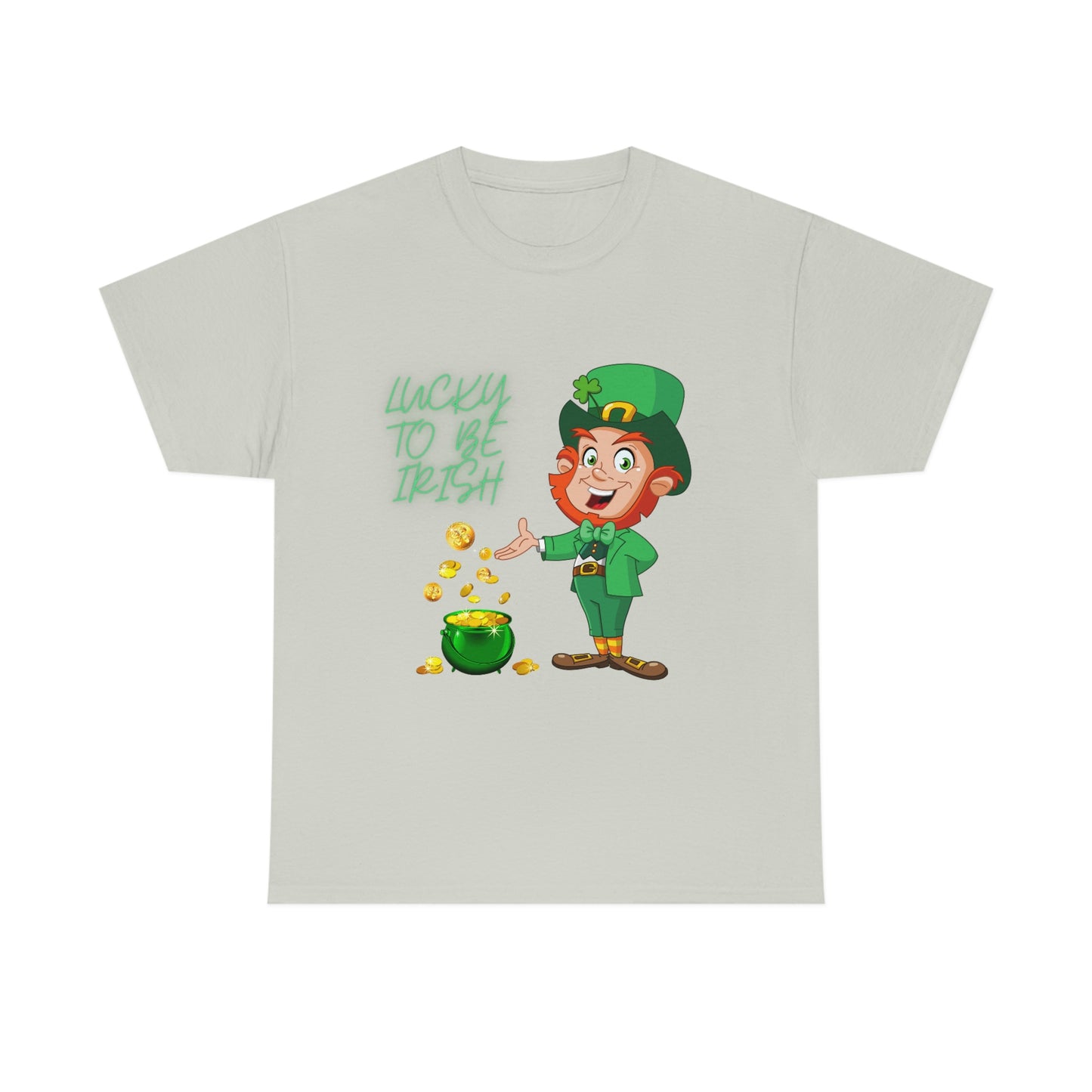 St. Patricks Day, Feeling lucky, rainbow, pot of gold, Unisex Ultra Cotton Tee, Lucky to be irish, shamrock, leprechaun