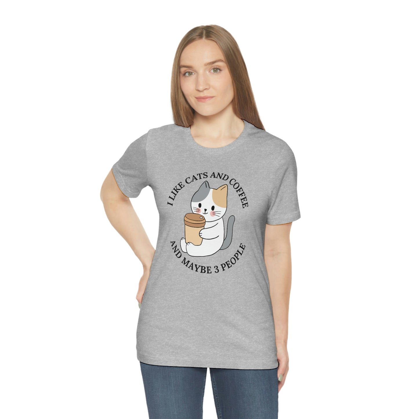 Cat and Coffee lovers, Gift for Cat lover, Gift for coffee lover, Animal lover, Gift for animal lover, Cat lover T-shirt