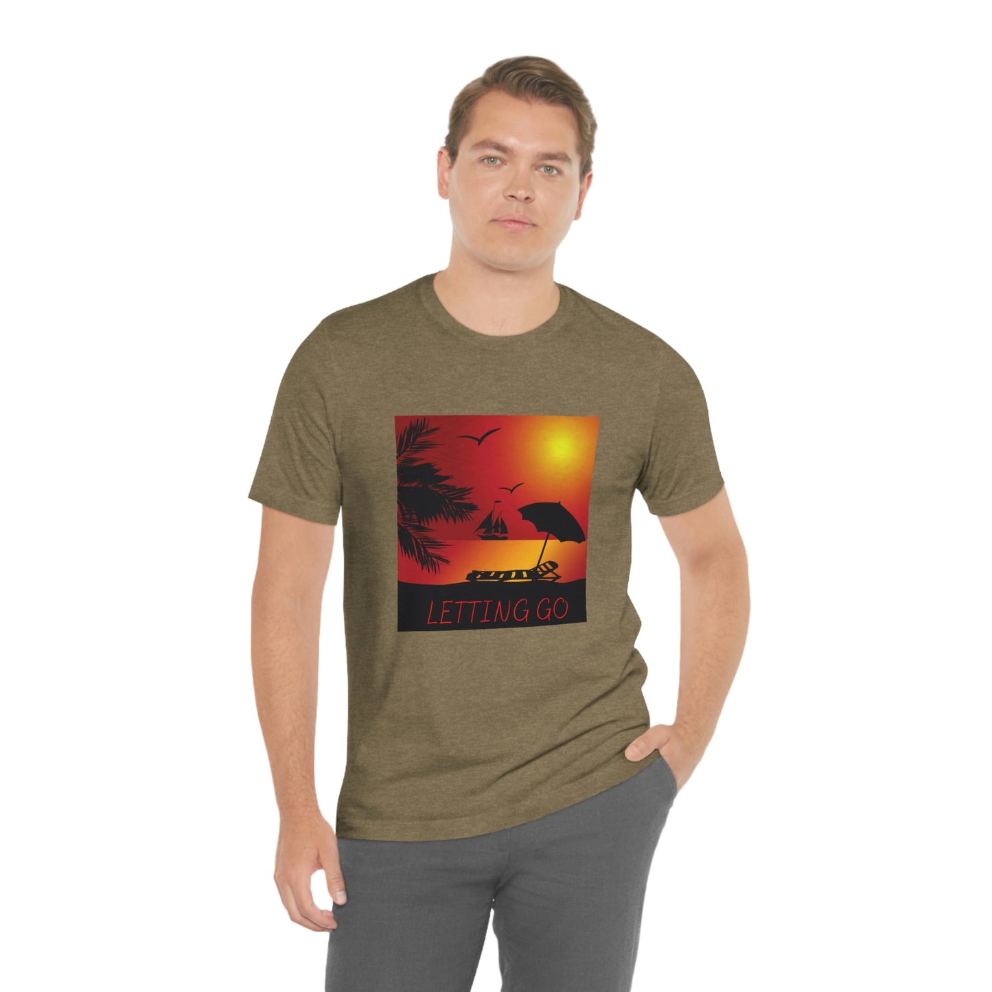 Sunset T-shirt, relaxing sunset, gift for spouse, lover of sunsets, waterfront sunset