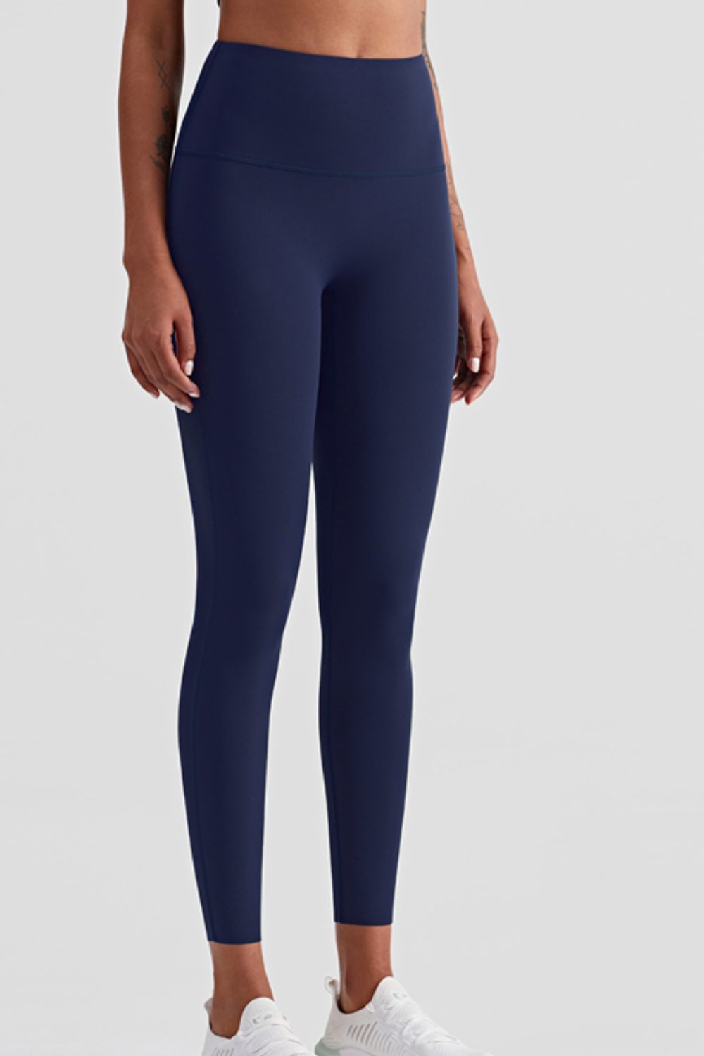 High Waist Seamless Ankle-Length Yoga Leggings